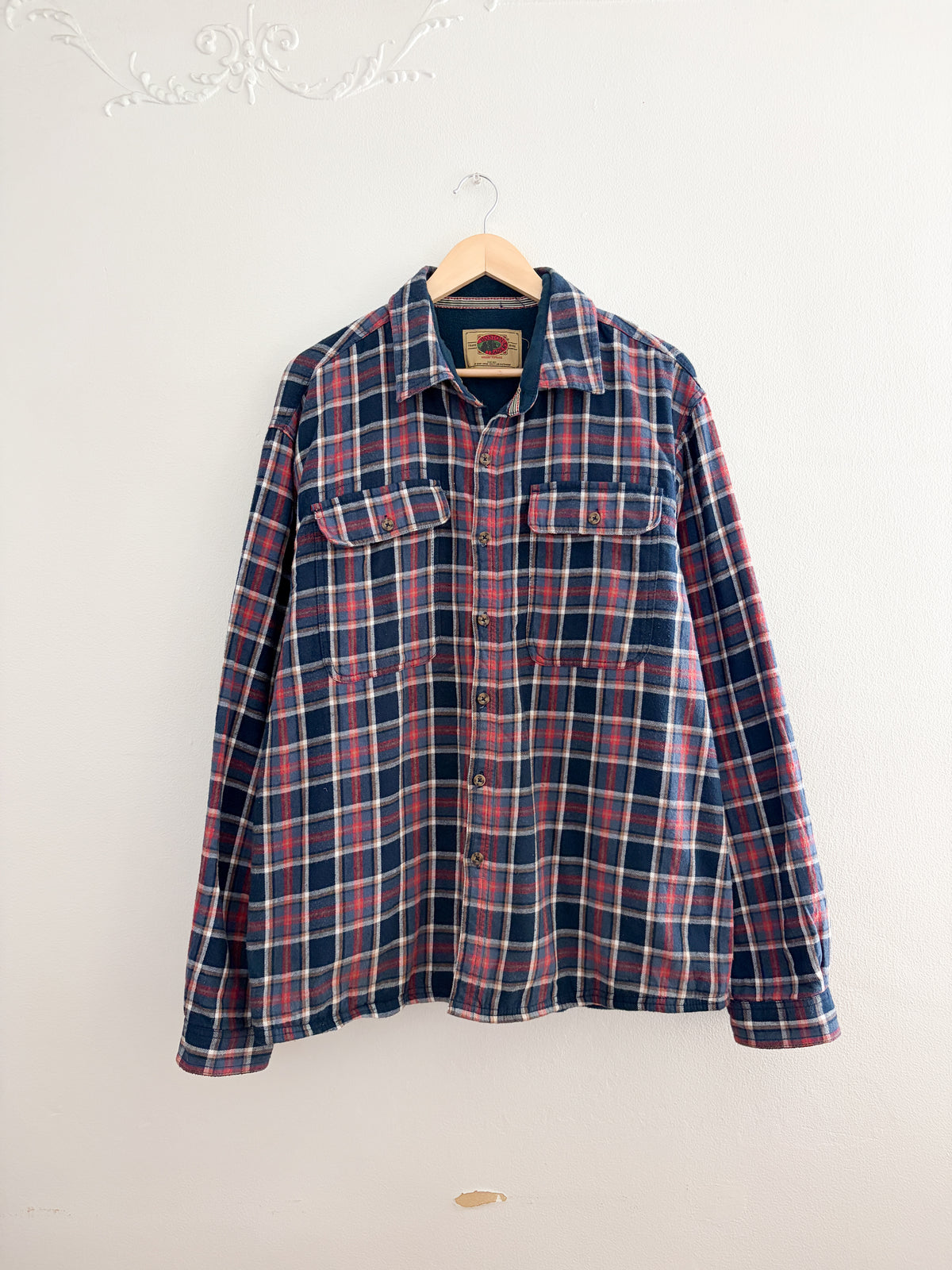 Vintage Plaid Fleece Lined Flannel (XXL)