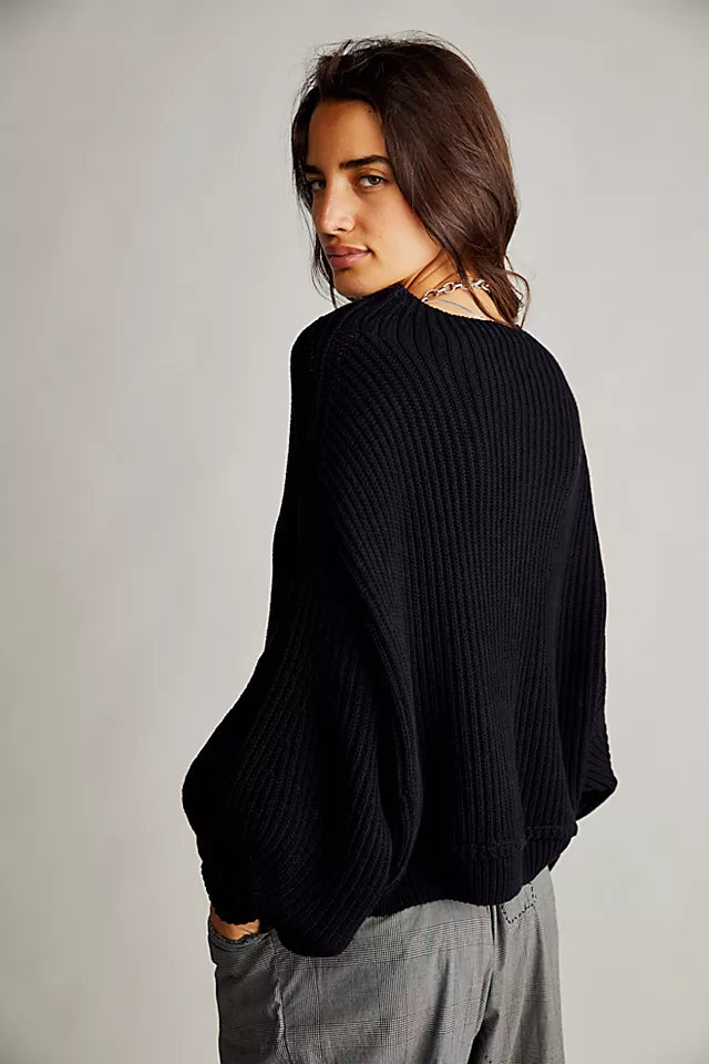 Free People Brown Knit Sweater