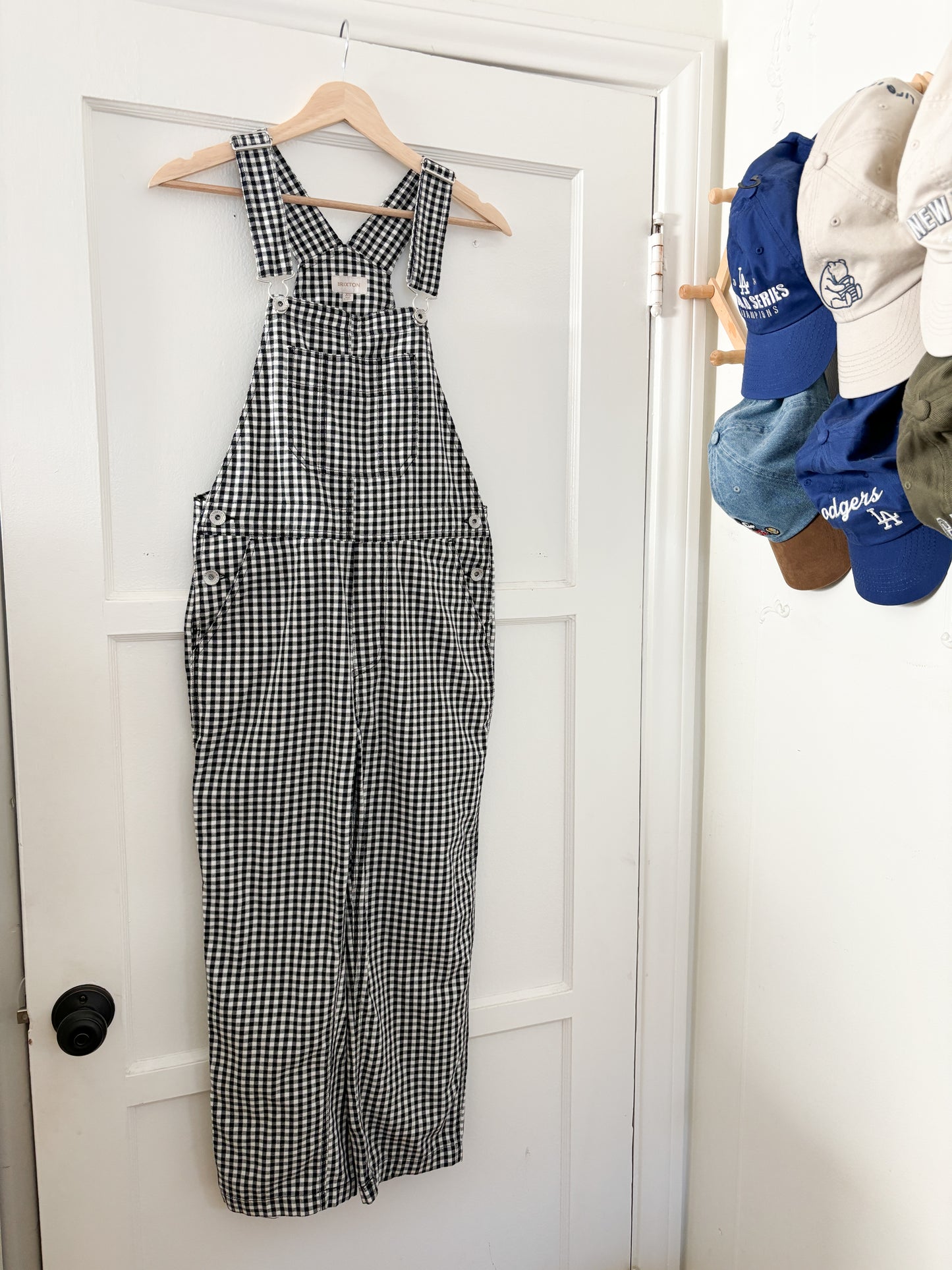 Brixton Gingham Overalls (XS)