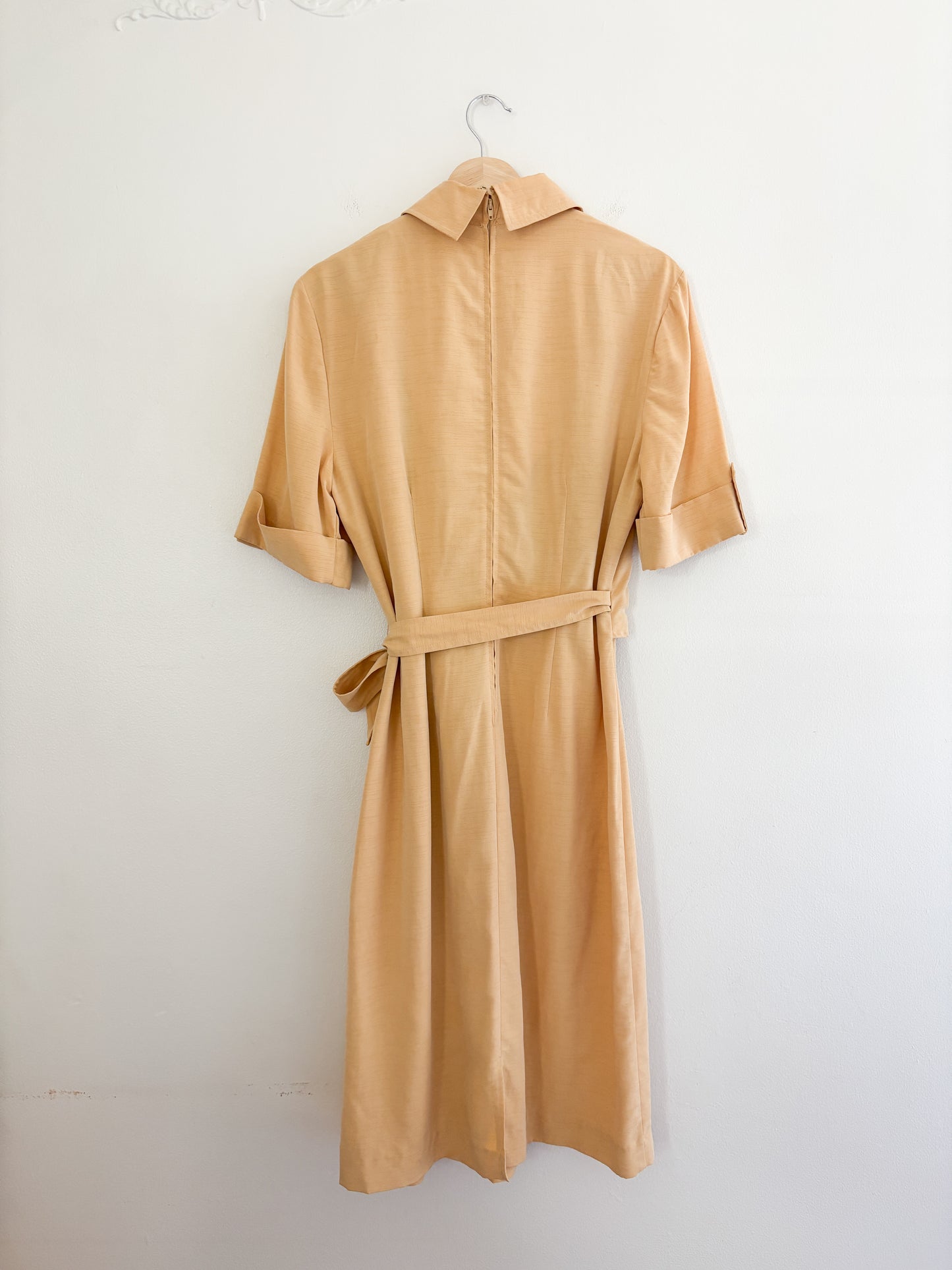 Vintage Yellow Wrap Dress (M/L)