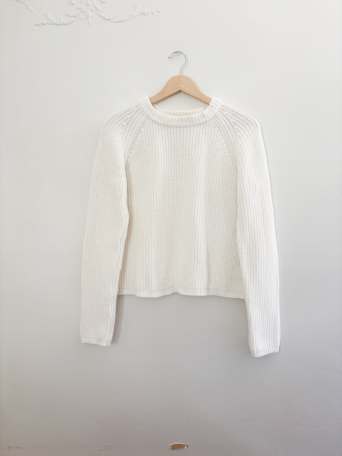 Quince fisherman knit sweater (S)