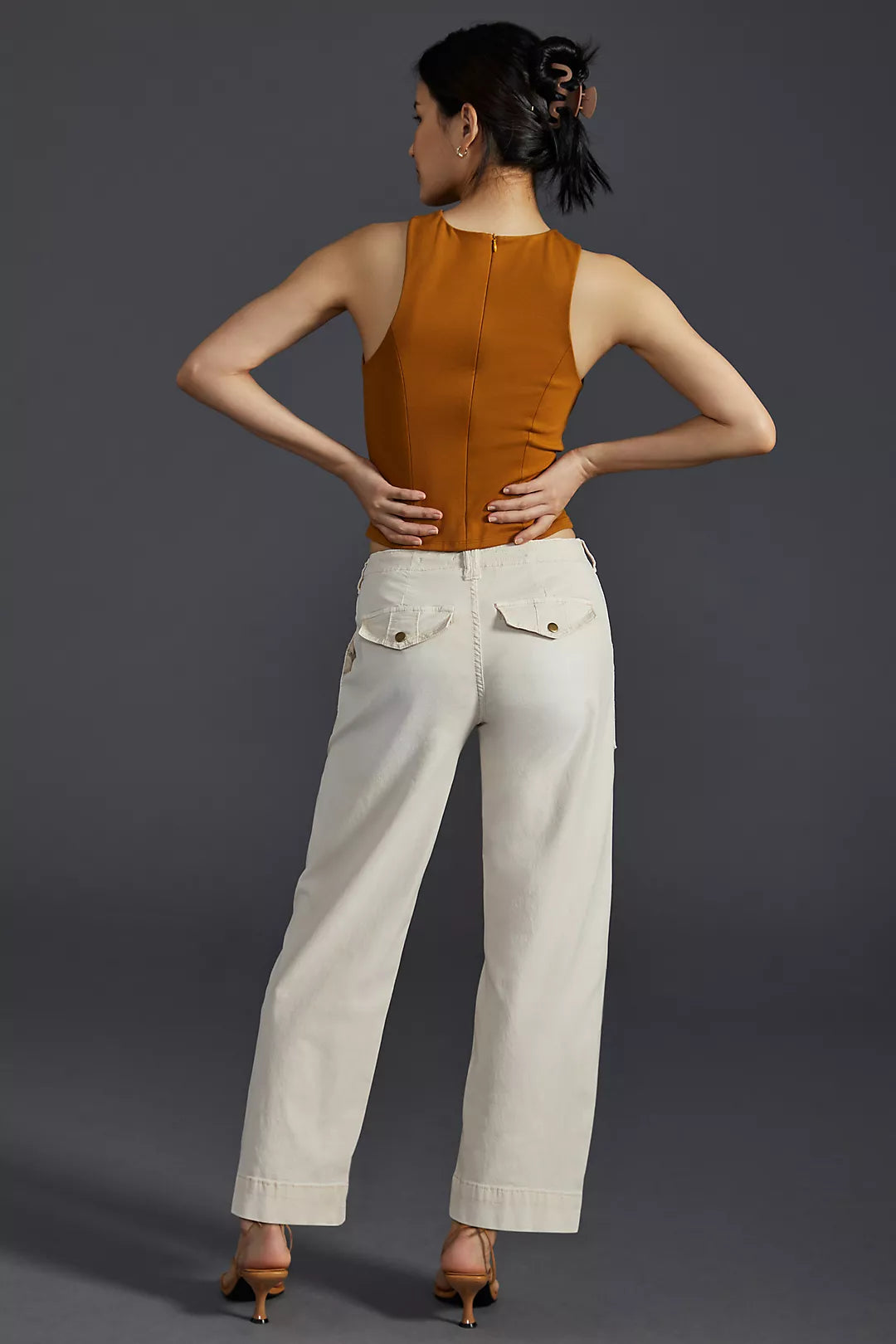 Anthropologie Pilcro Low Rise Relaxed Trousers (32/33”)