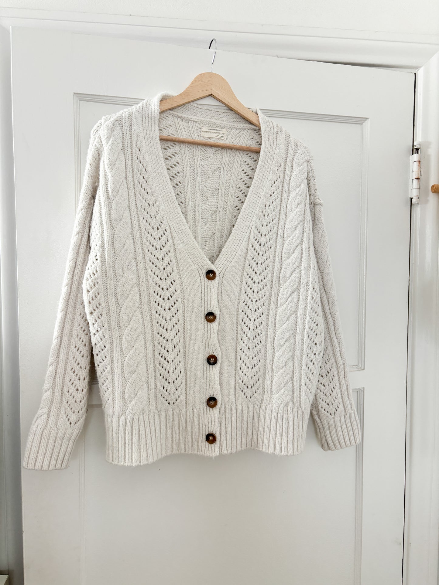 Anthropologie Cable Knit Cardigan (S)