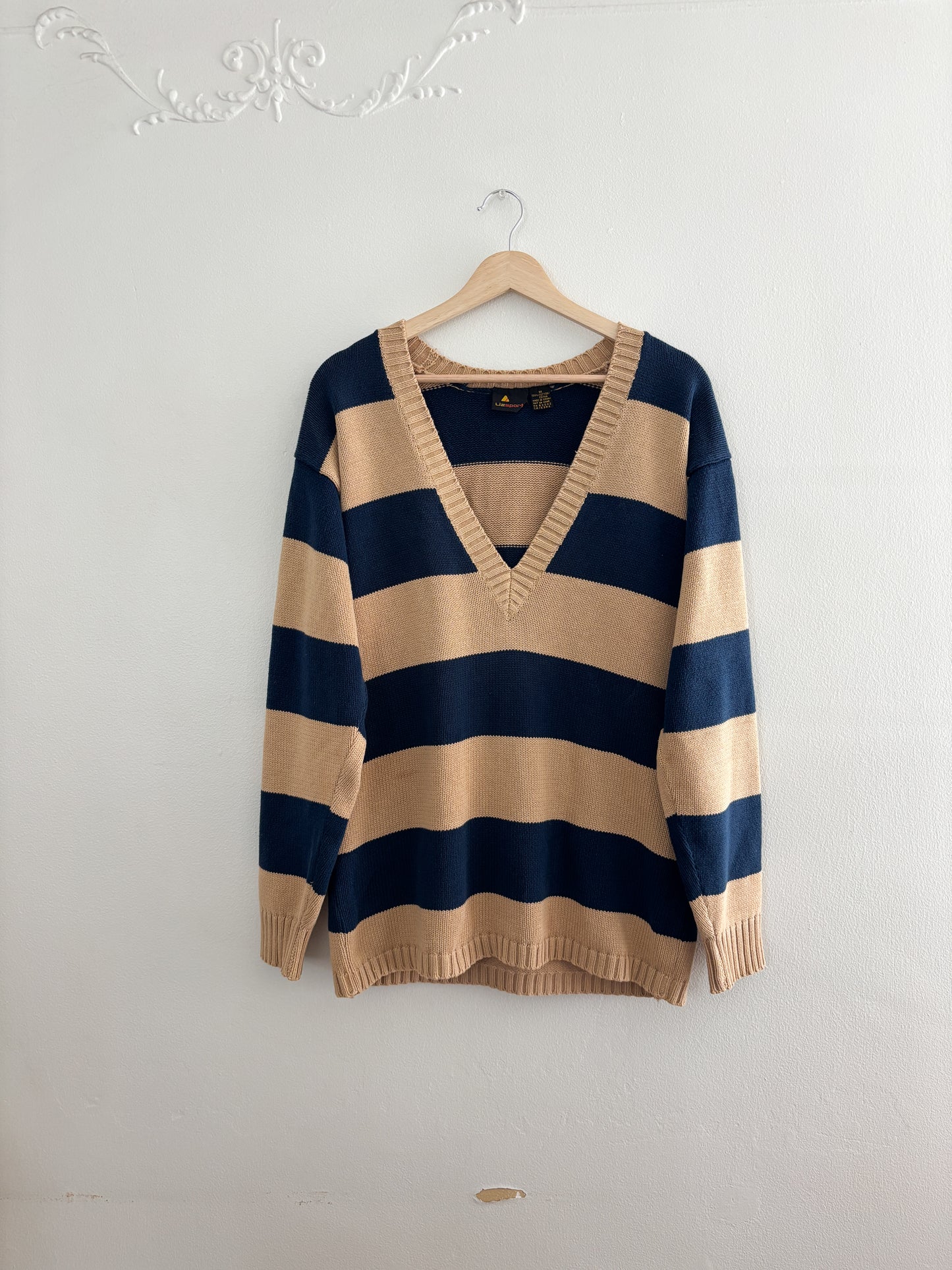 Vintage Liz Claiborne Striped Sweater (M)