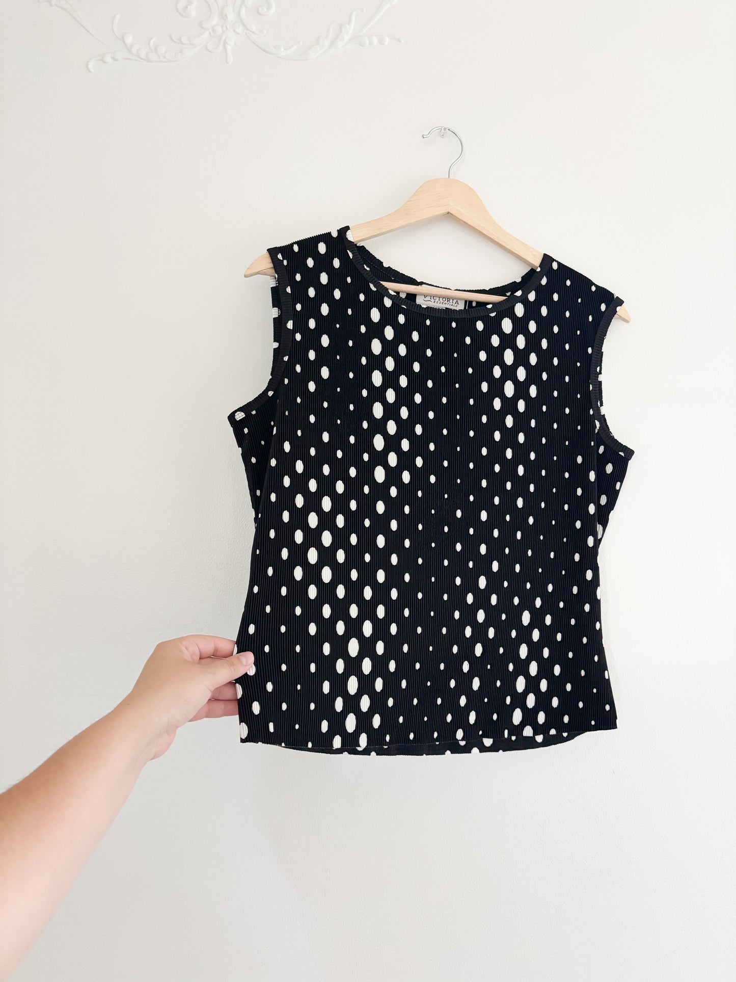 Vintage Polka Dot Tank Top (M)