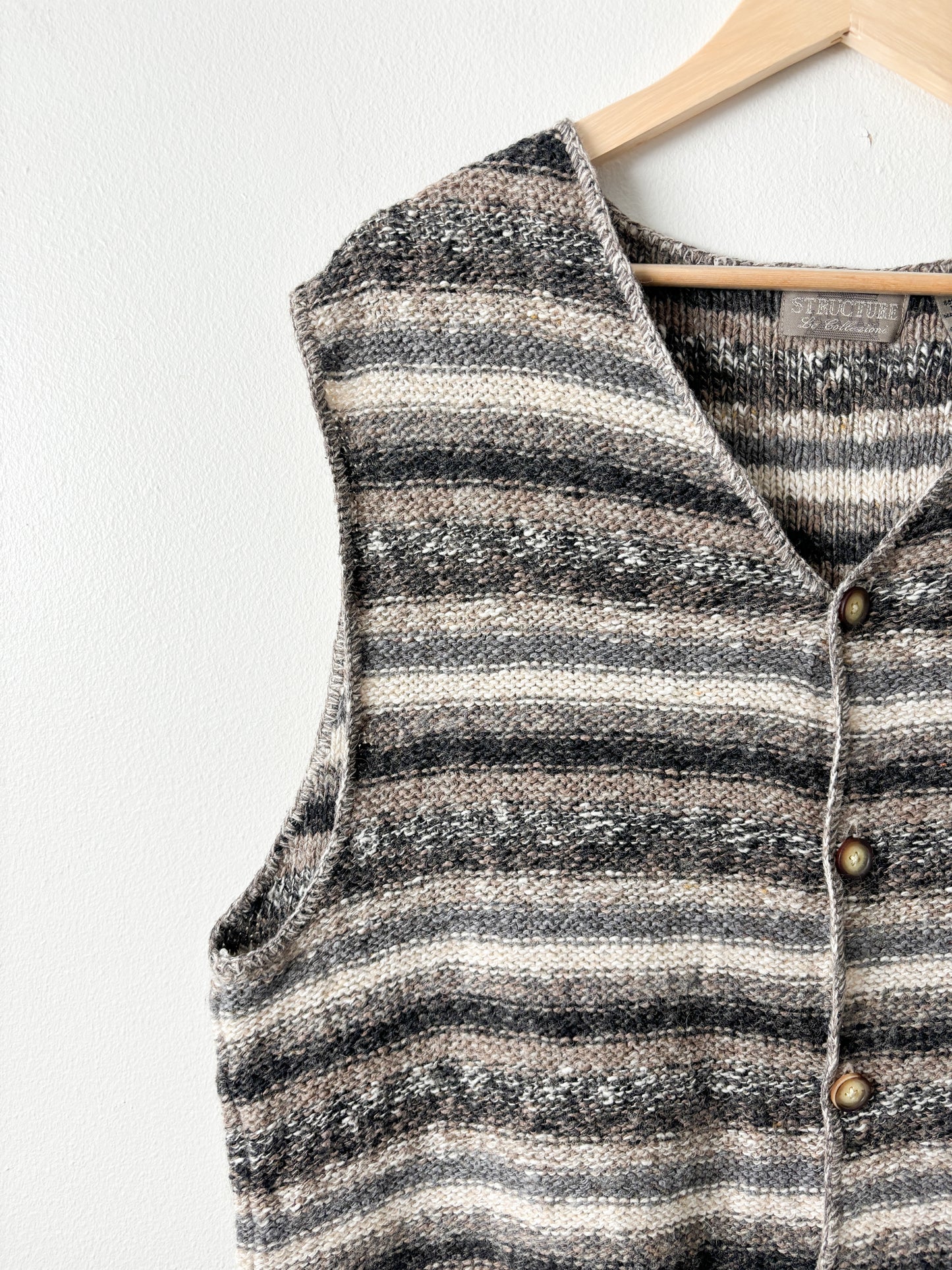 Vintage Striped Sweater Vest