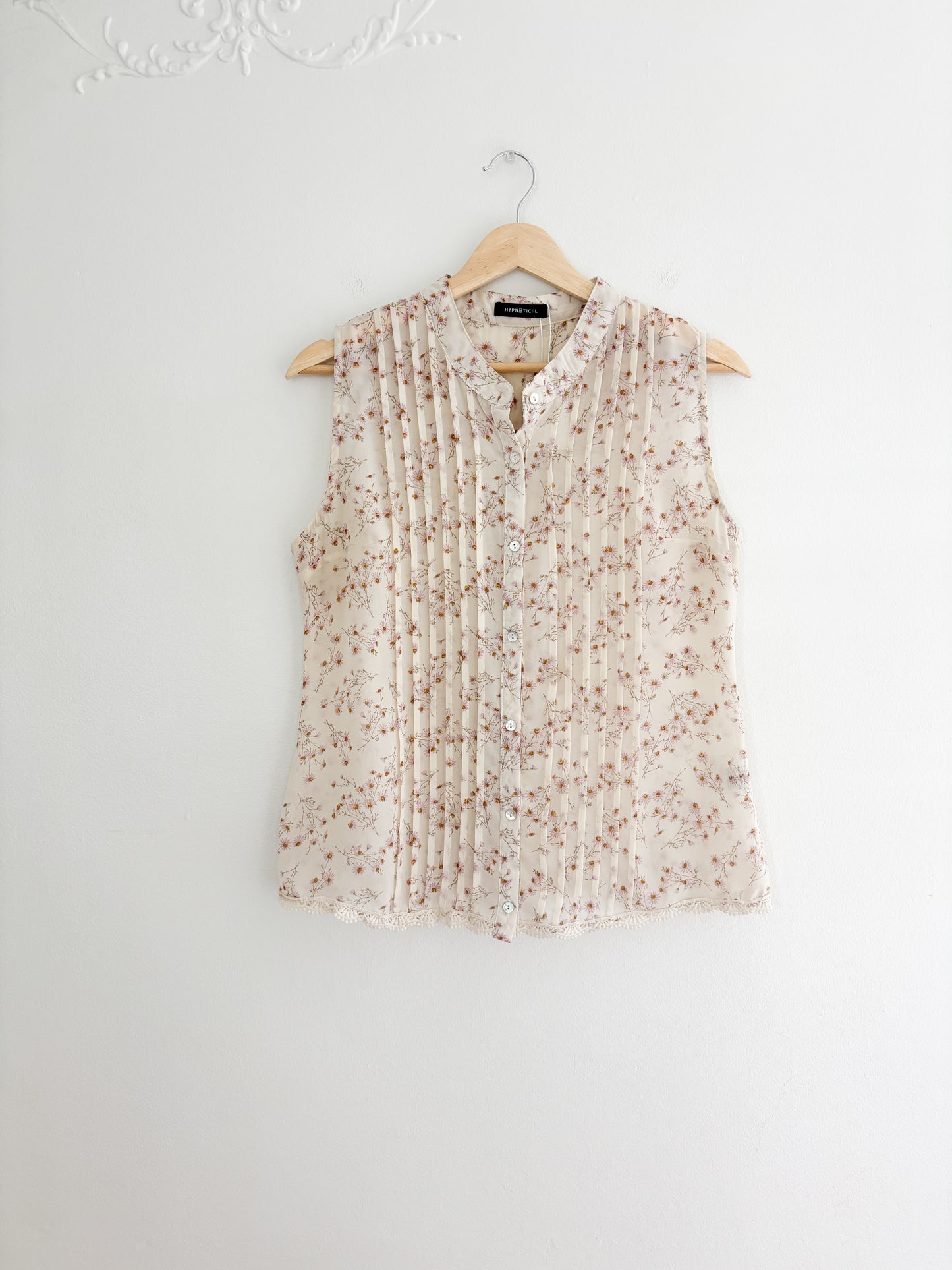 Floral Flowy Tank Top (L)