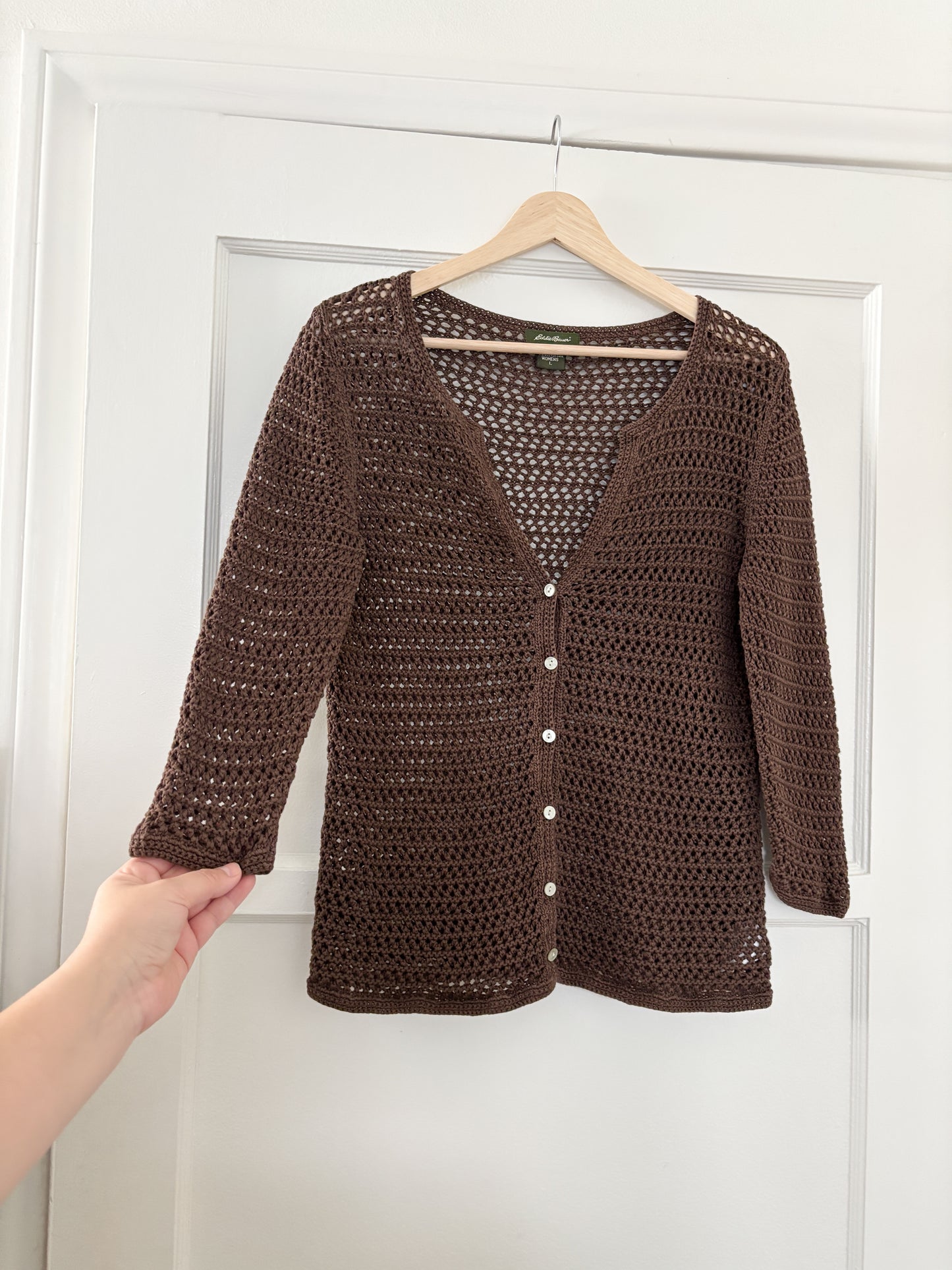 Vintage Eddie Bauer Crochet Cardigan
