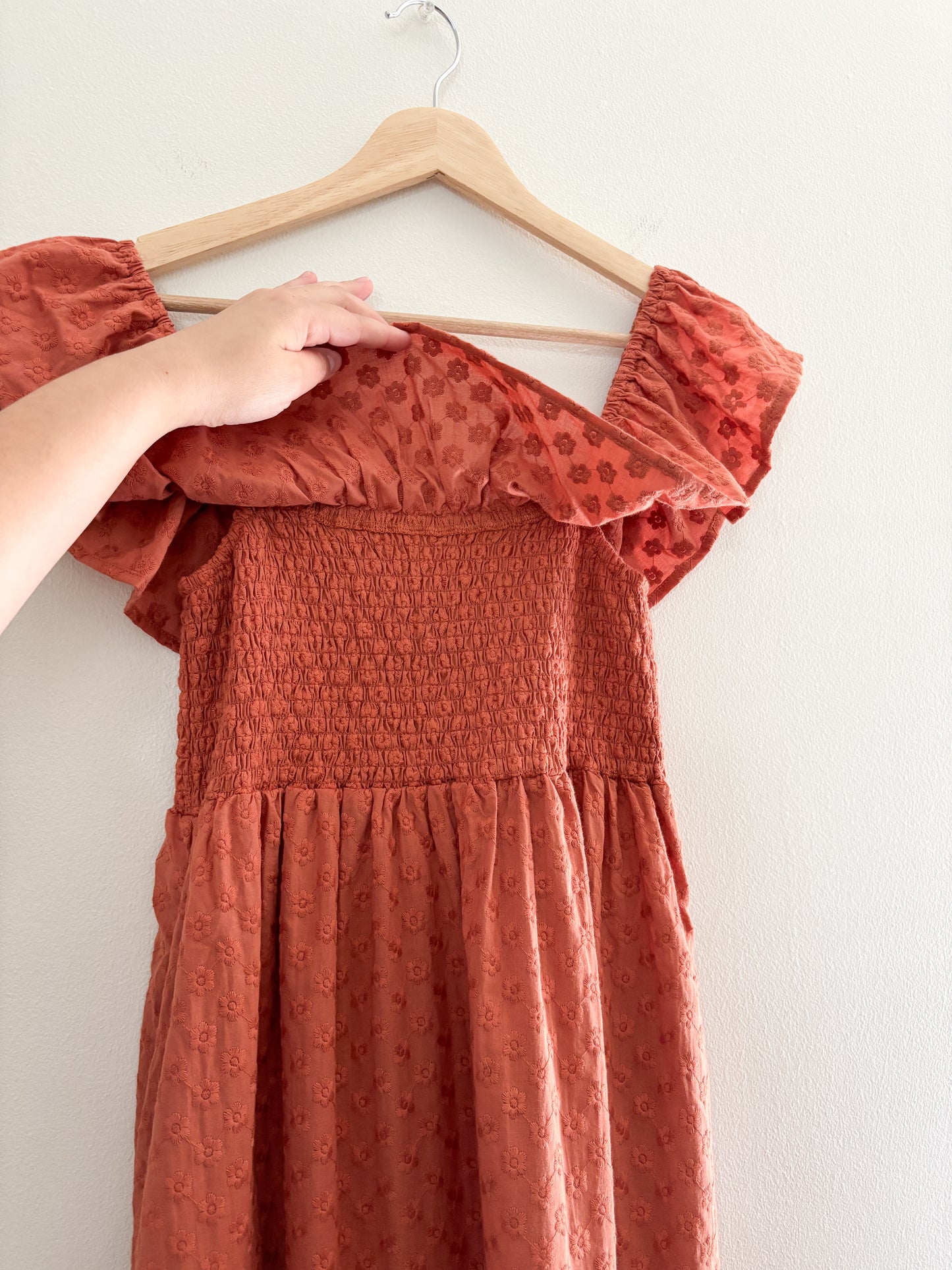 NWT Rylee + Cru Gia Ruffle Smocked Dress