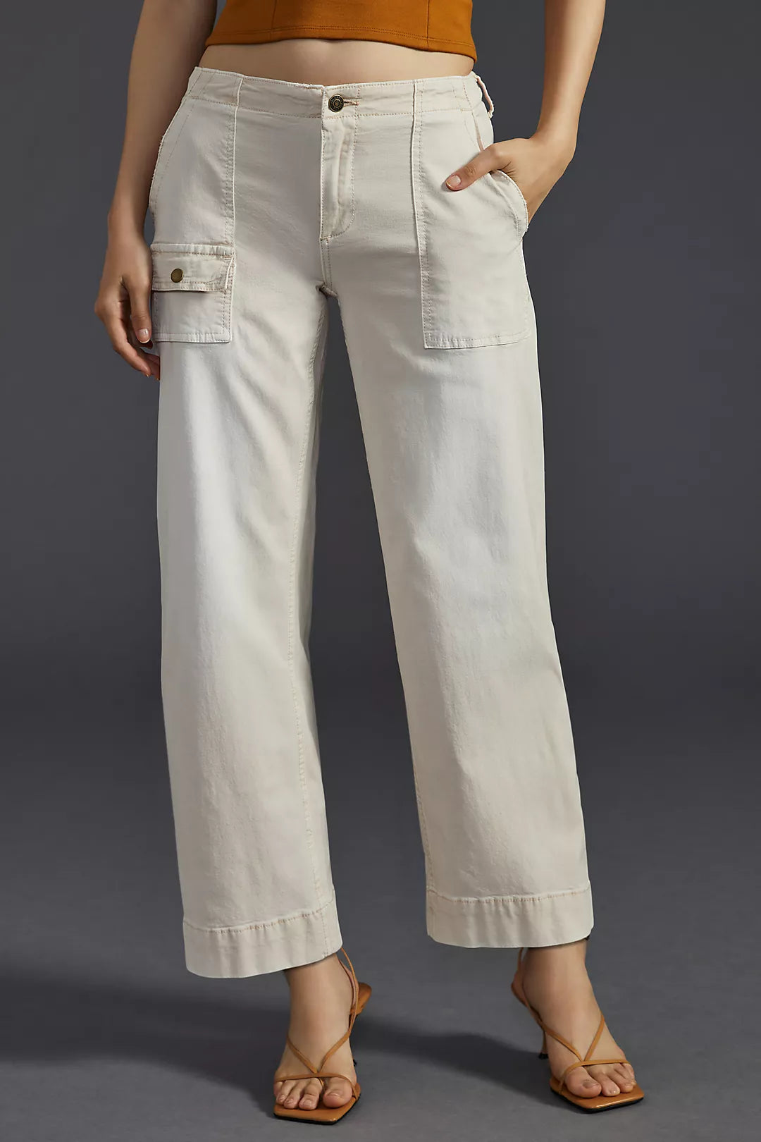 Anthropologie Pilcro Low Rise Relaxed Trousers (32/33”)
