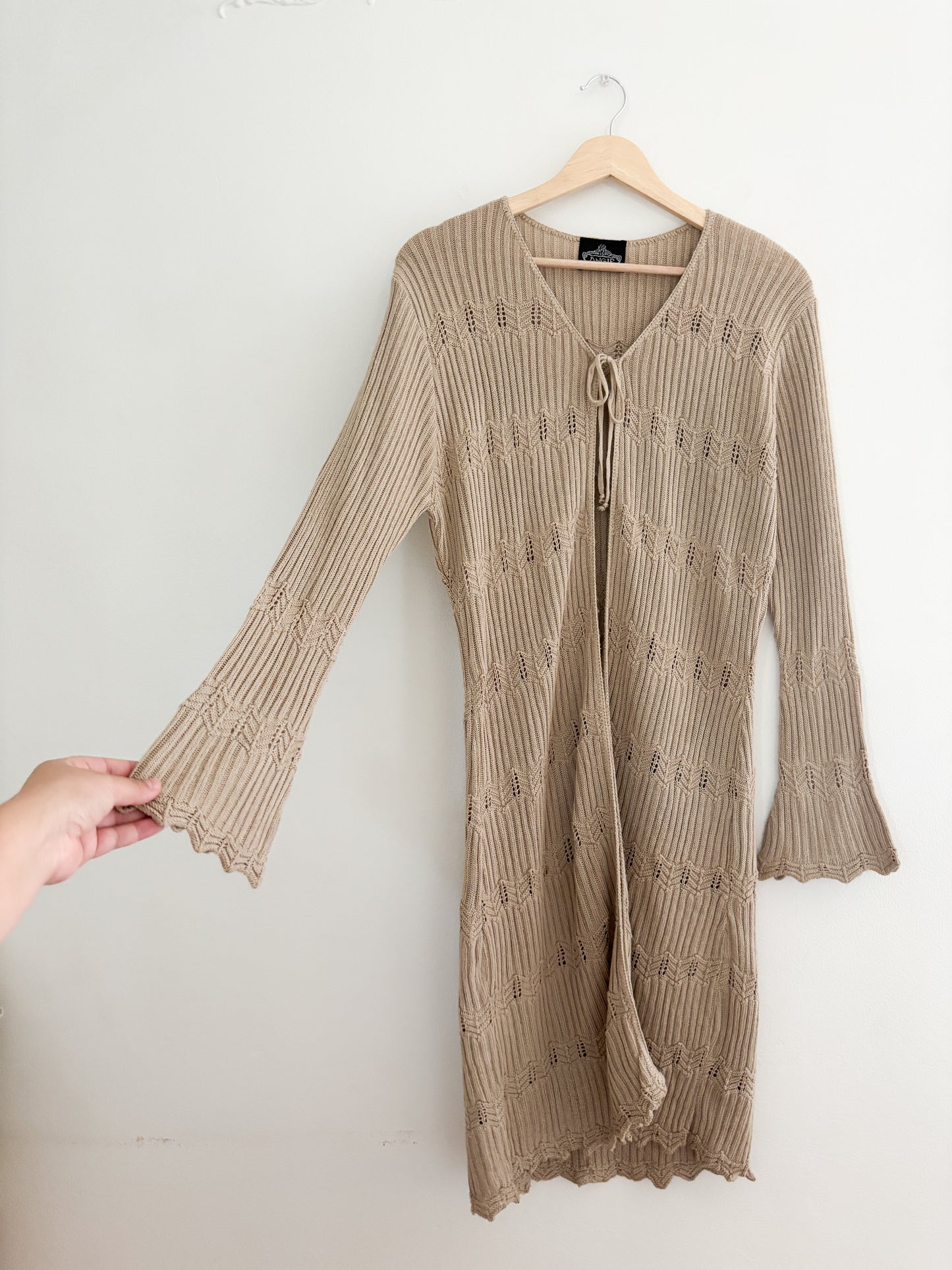 Vintage Y2k Long Tie Cardigan