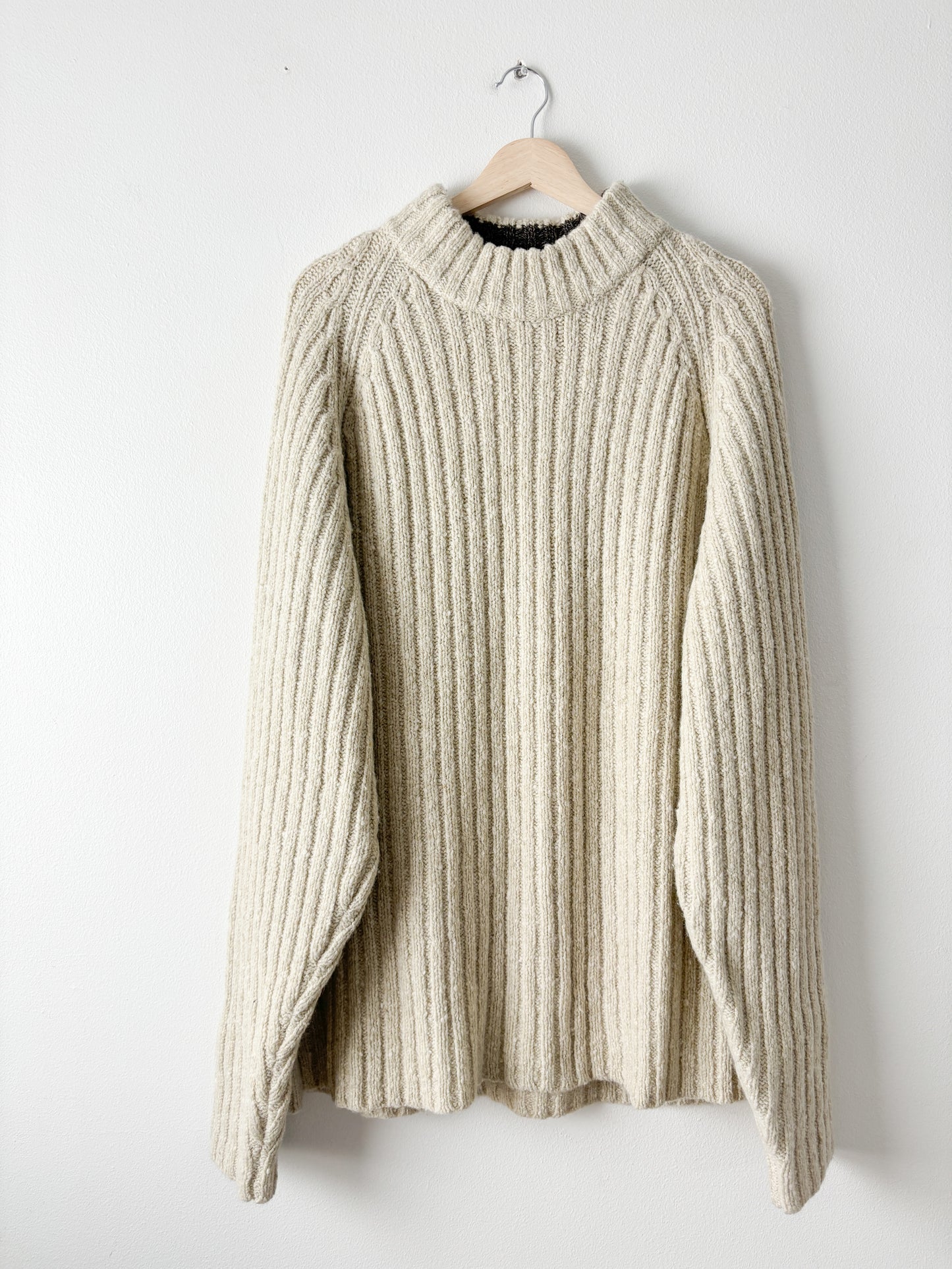 Vintage Ribbed Mockneck Sweater