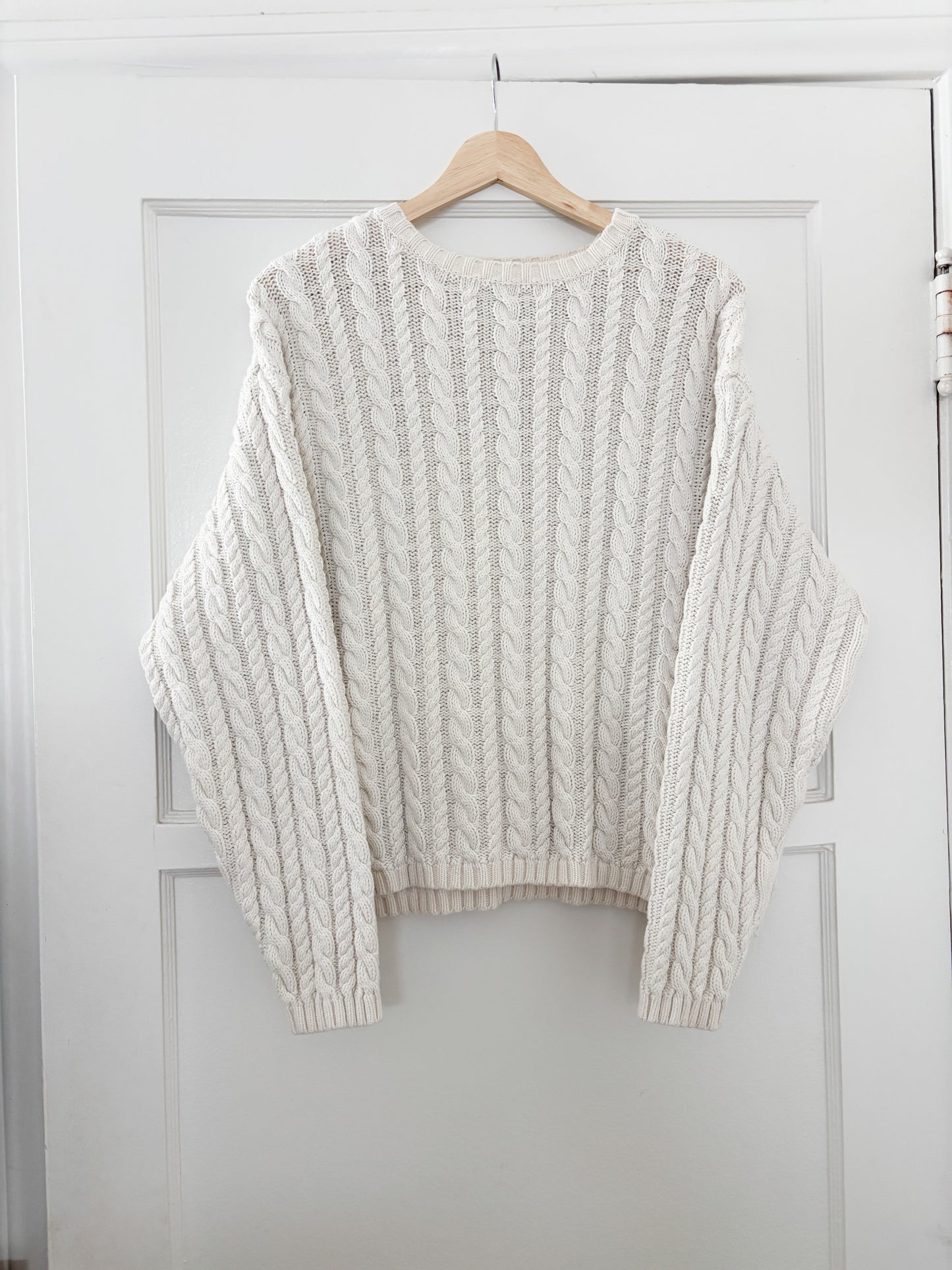 Vintage Eddie Bauer Cable Knit Sweater (L)