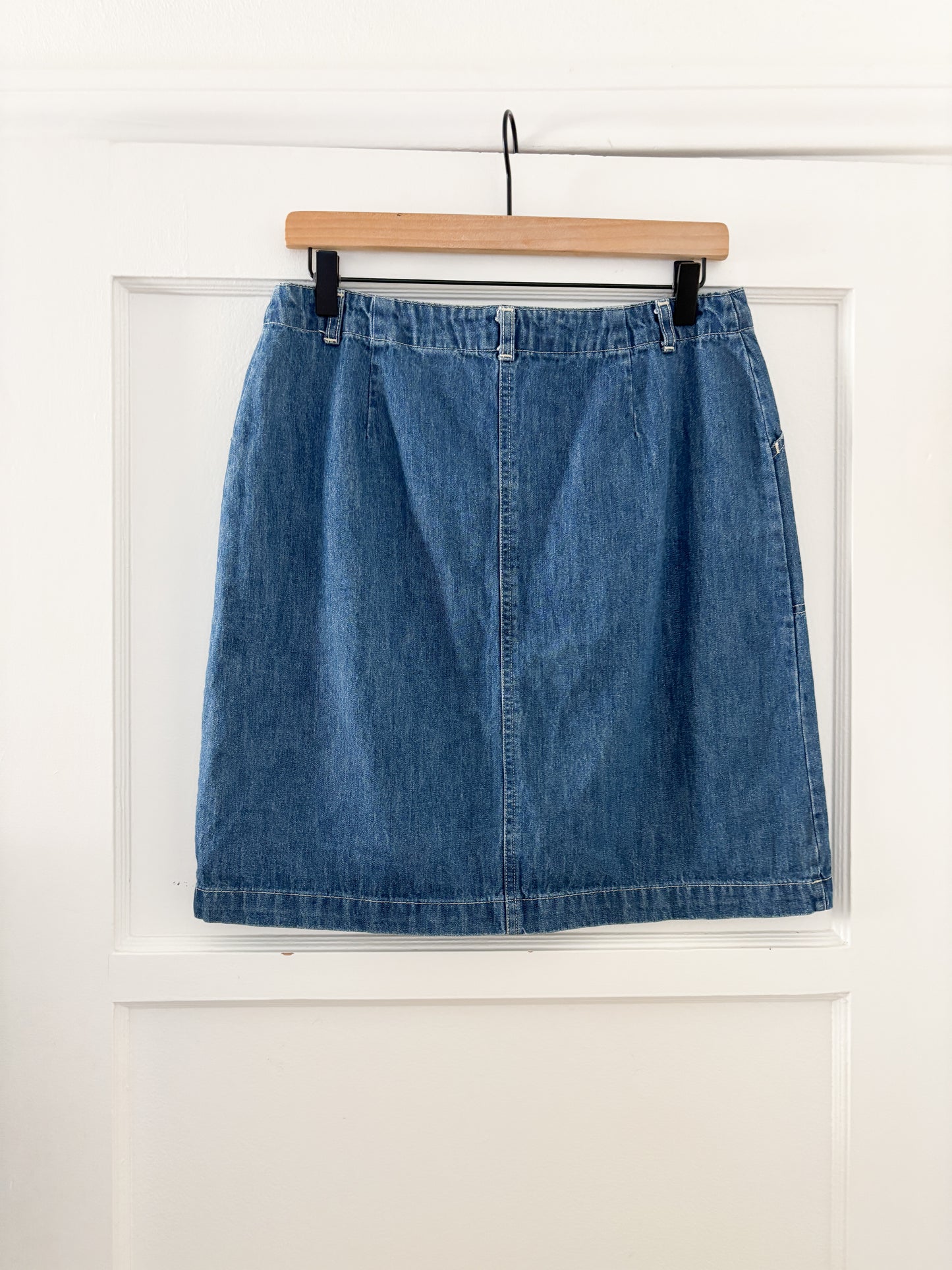 Sonoma Denim Floral Embroidered Skirt (30”)