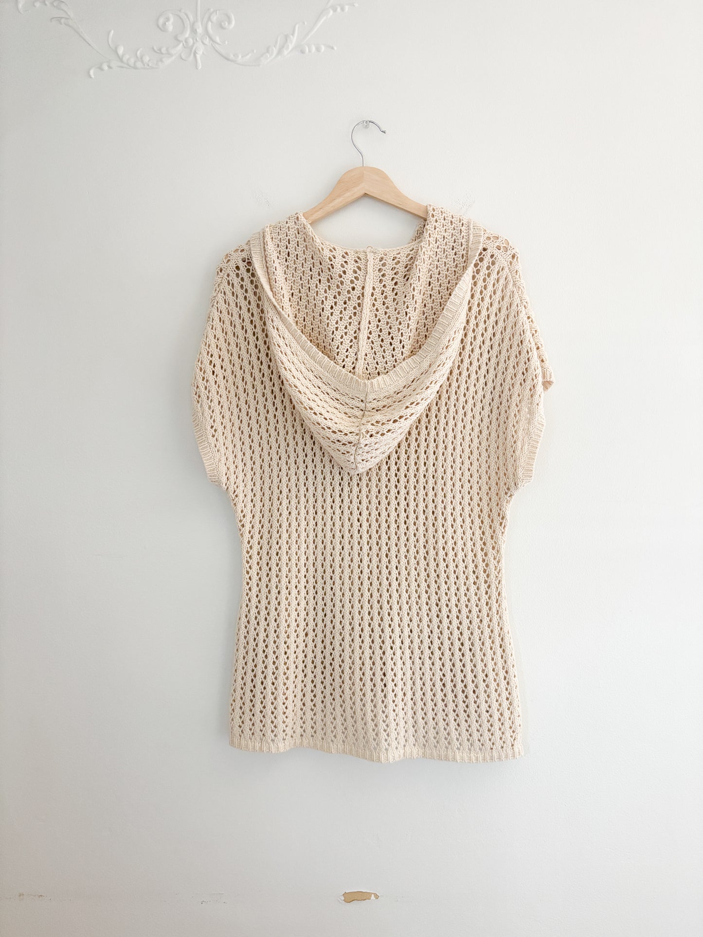 RipCurl Crochet Hoodie Cover Up
