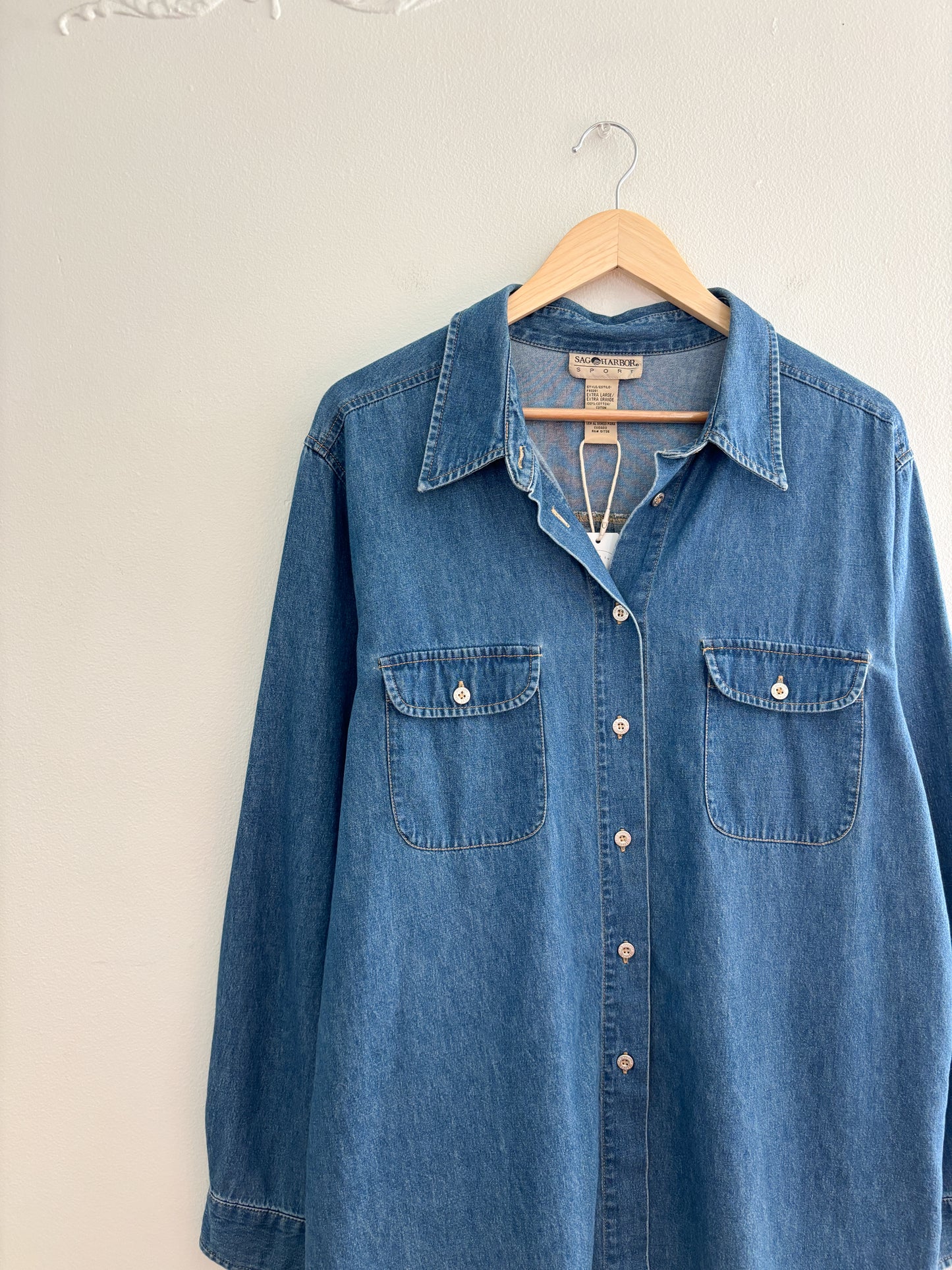 Vintage Denim Button Up (XL)