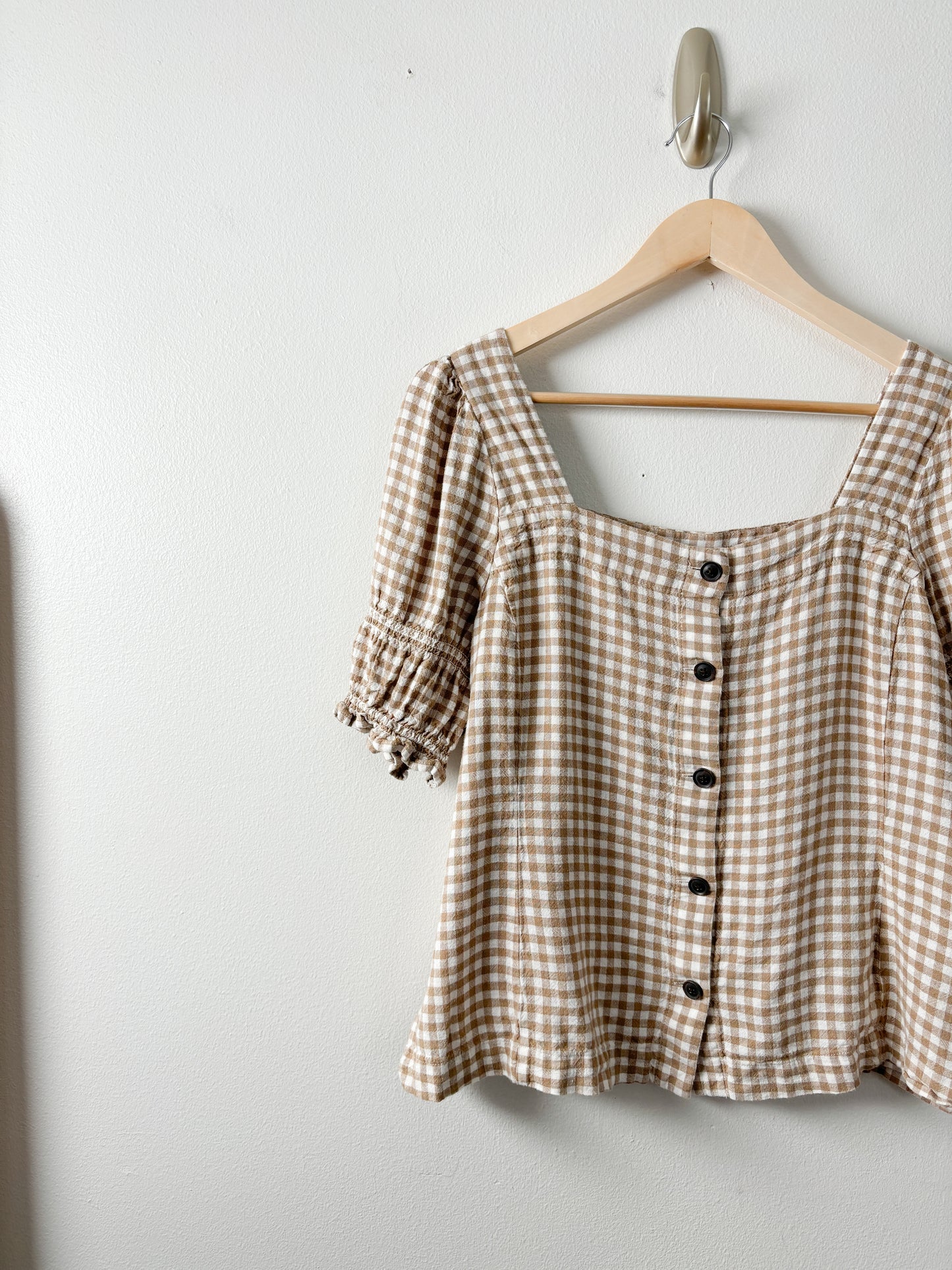 Madewell Gingham Blouse (L)