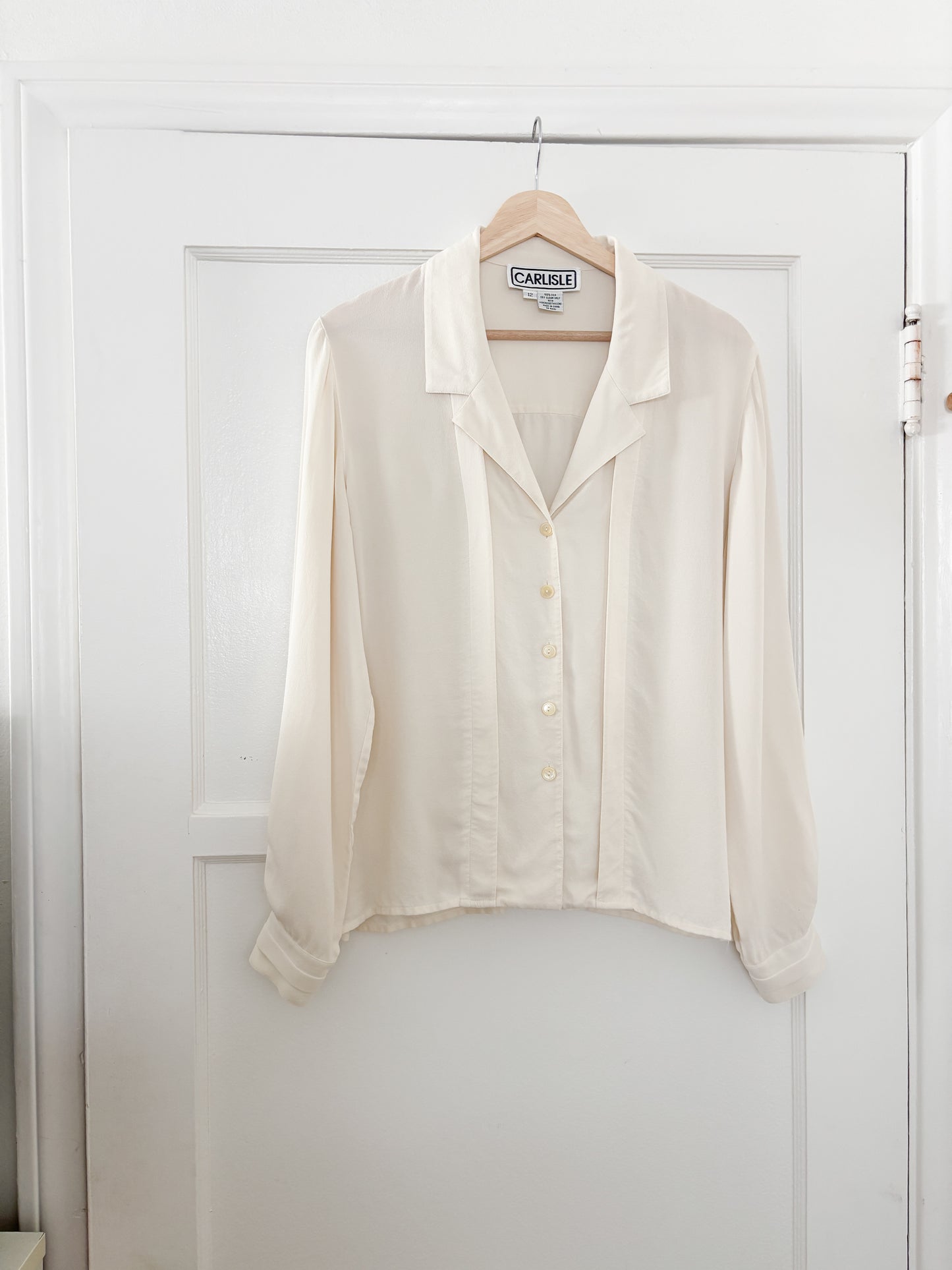 Vintage Silk Button Down (M/L)