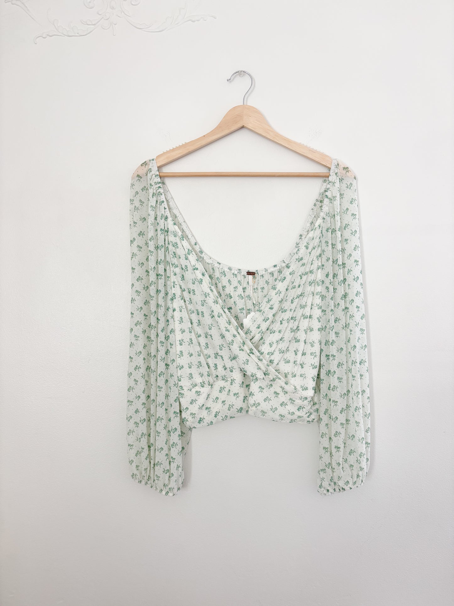 Free People floral blouse (S)