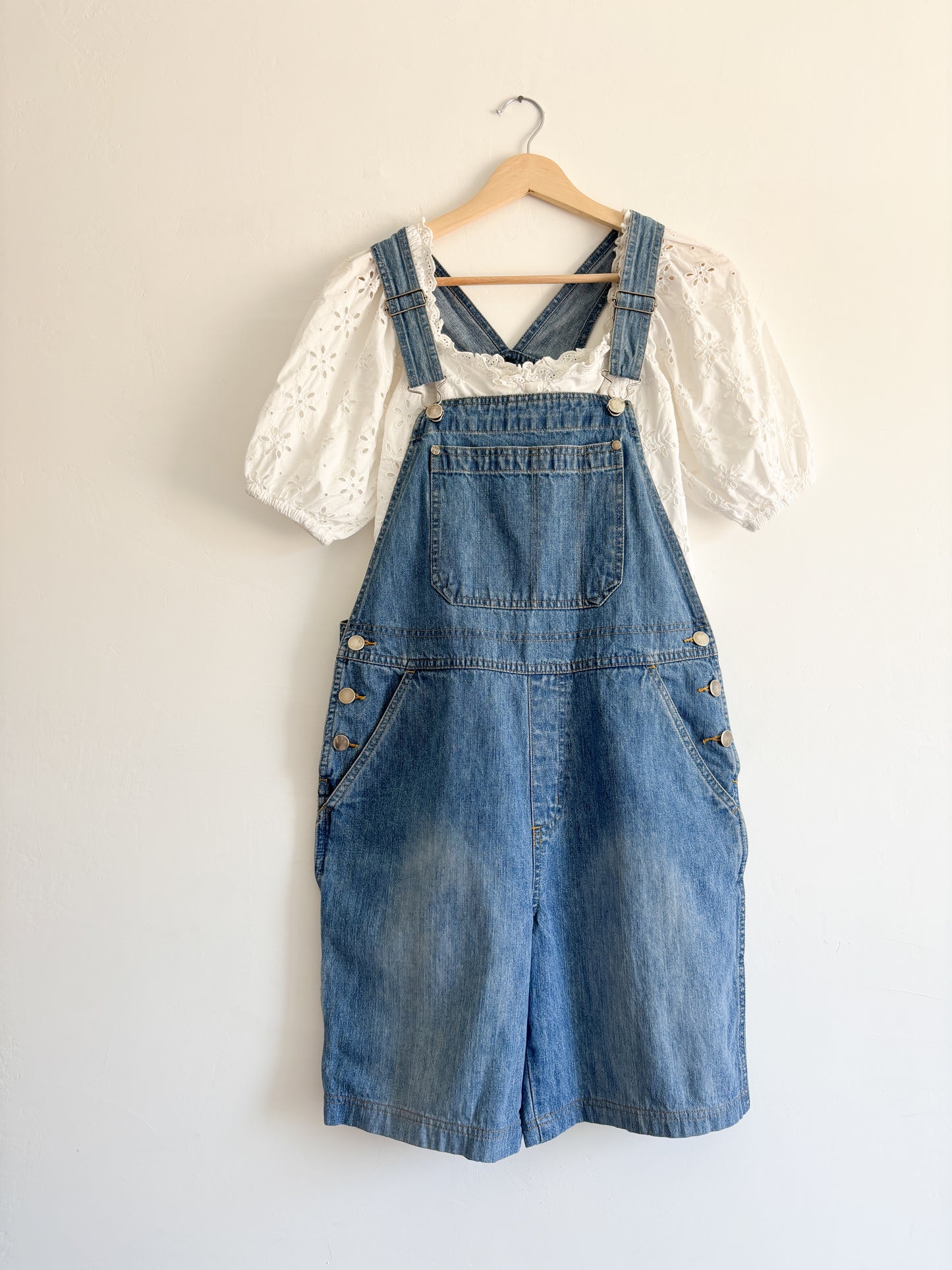 Vintage Cherokee denim shortalls (S)