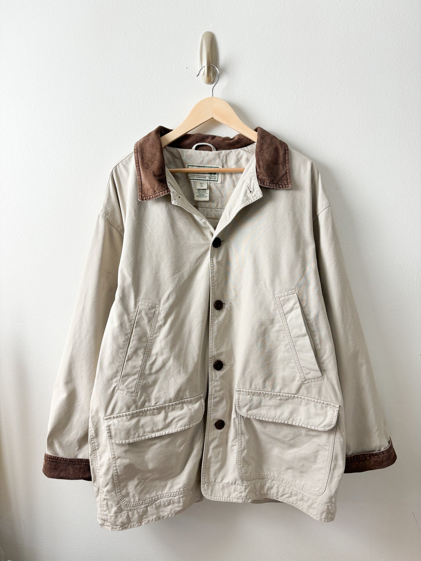 Vintage LL Bean Khaki Chore Coat (XL)