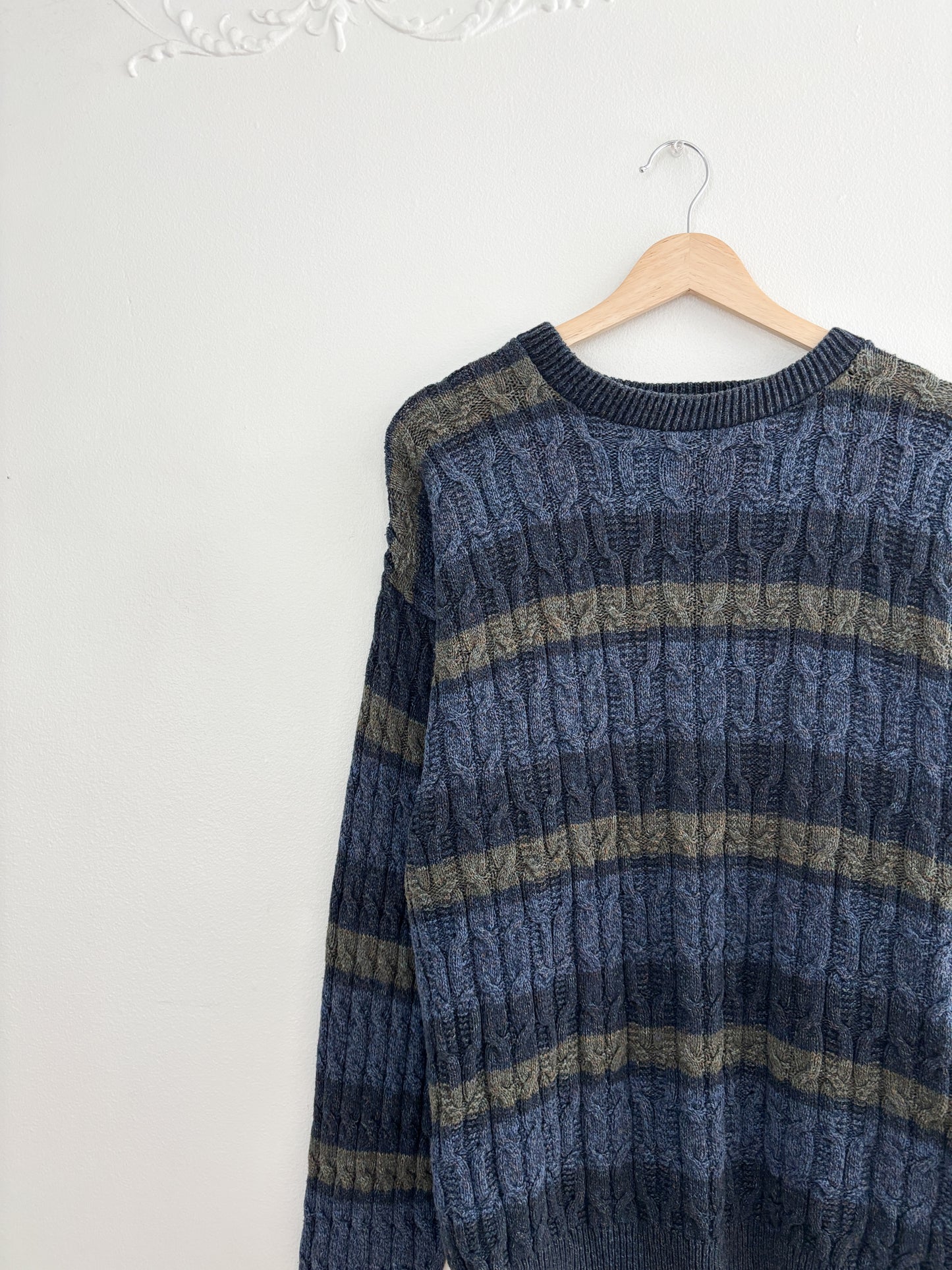 Vintage Striped Sweater (M)