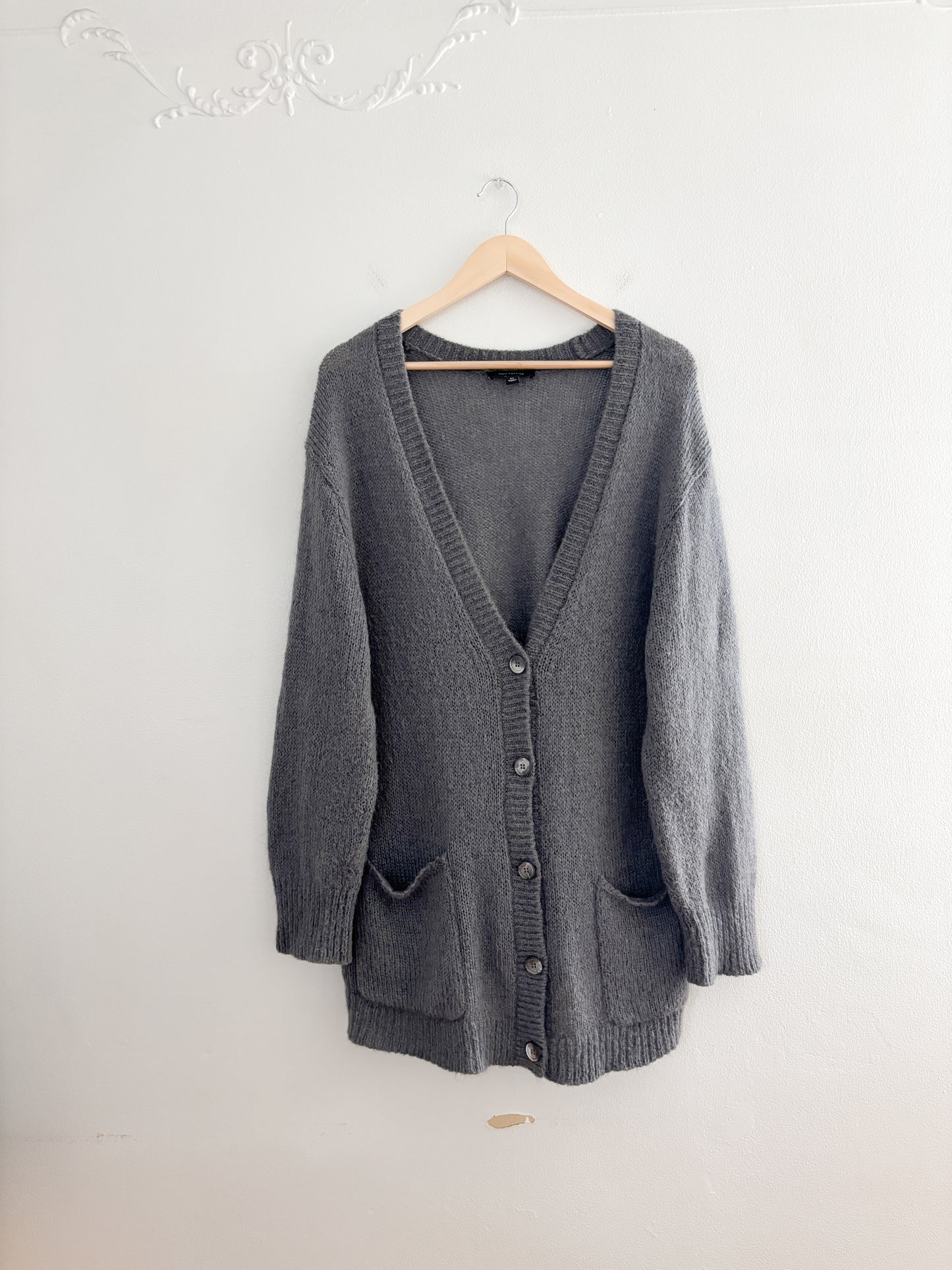 Ann Taylor Grey Cardigan (XL)
