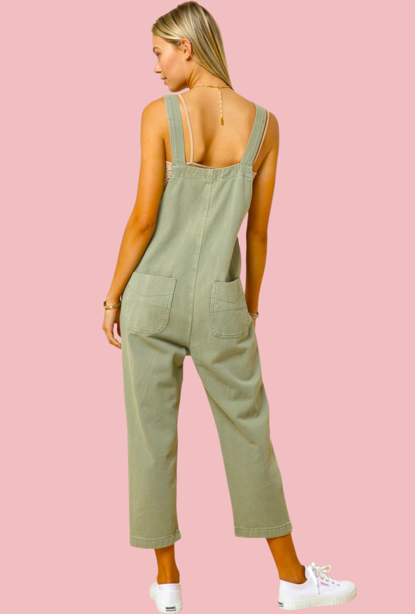 Sage Overall Jumpsuit (S)