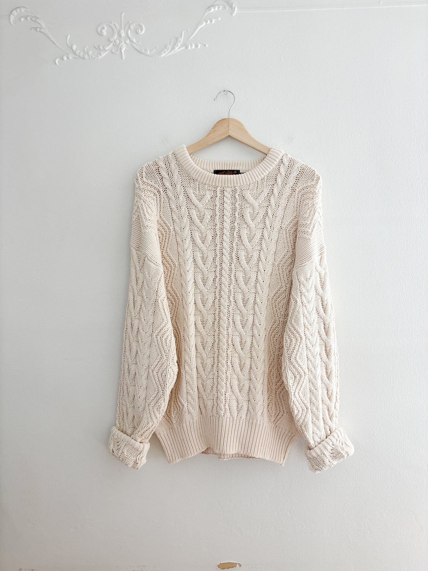 Vintage Eddie Bauer Cable Knit Sweater (L)
