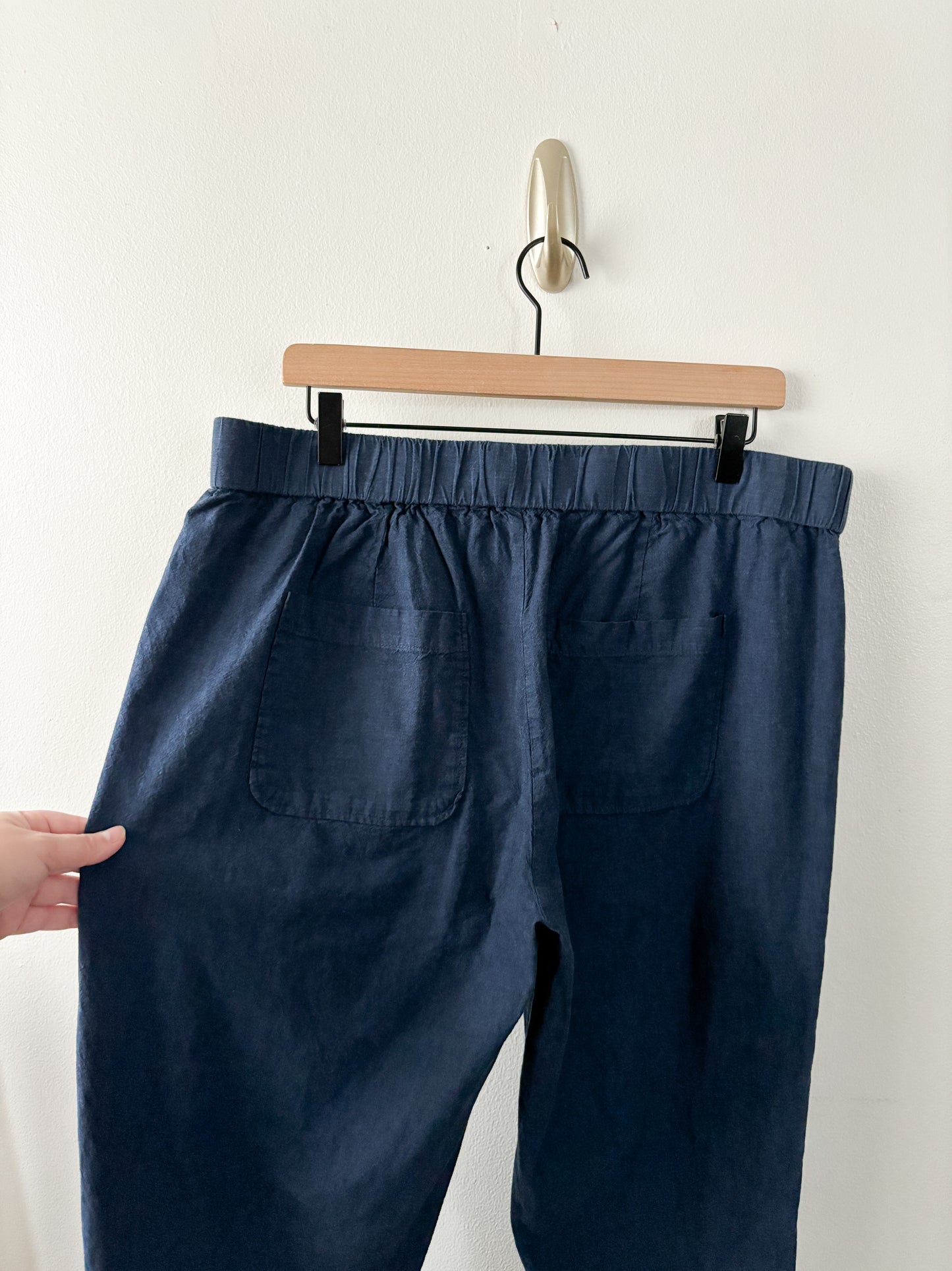 Liz Claiborne Linen Blend Easy Pants (L)