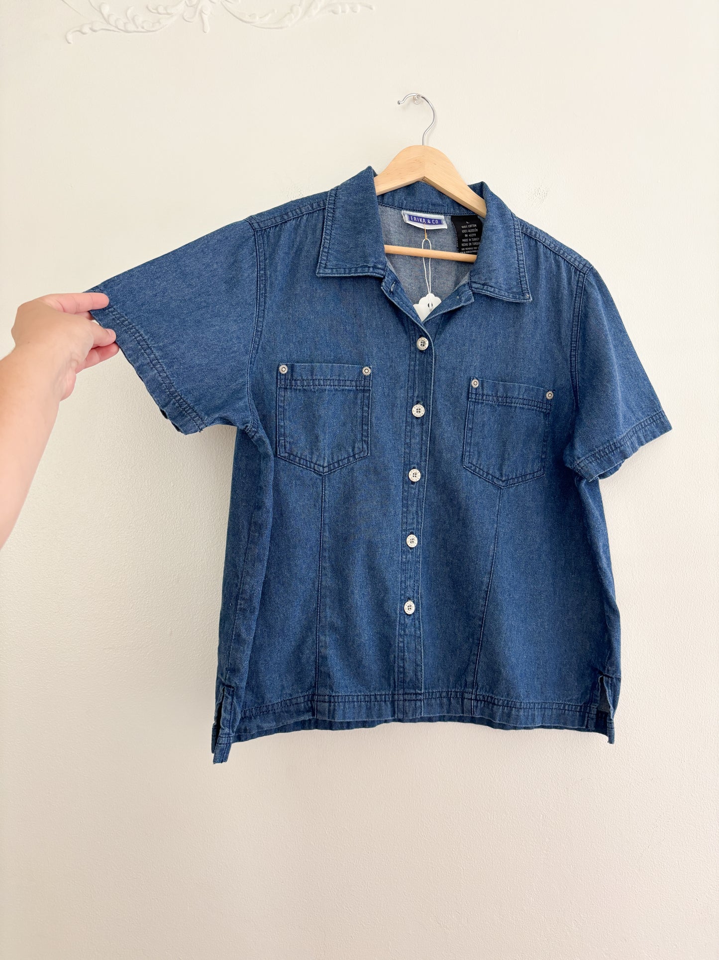 Vintage Denim Button Up (L)