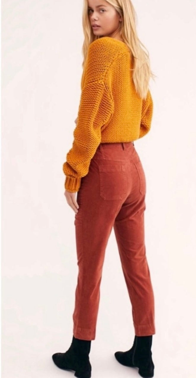 Free people button fly pants