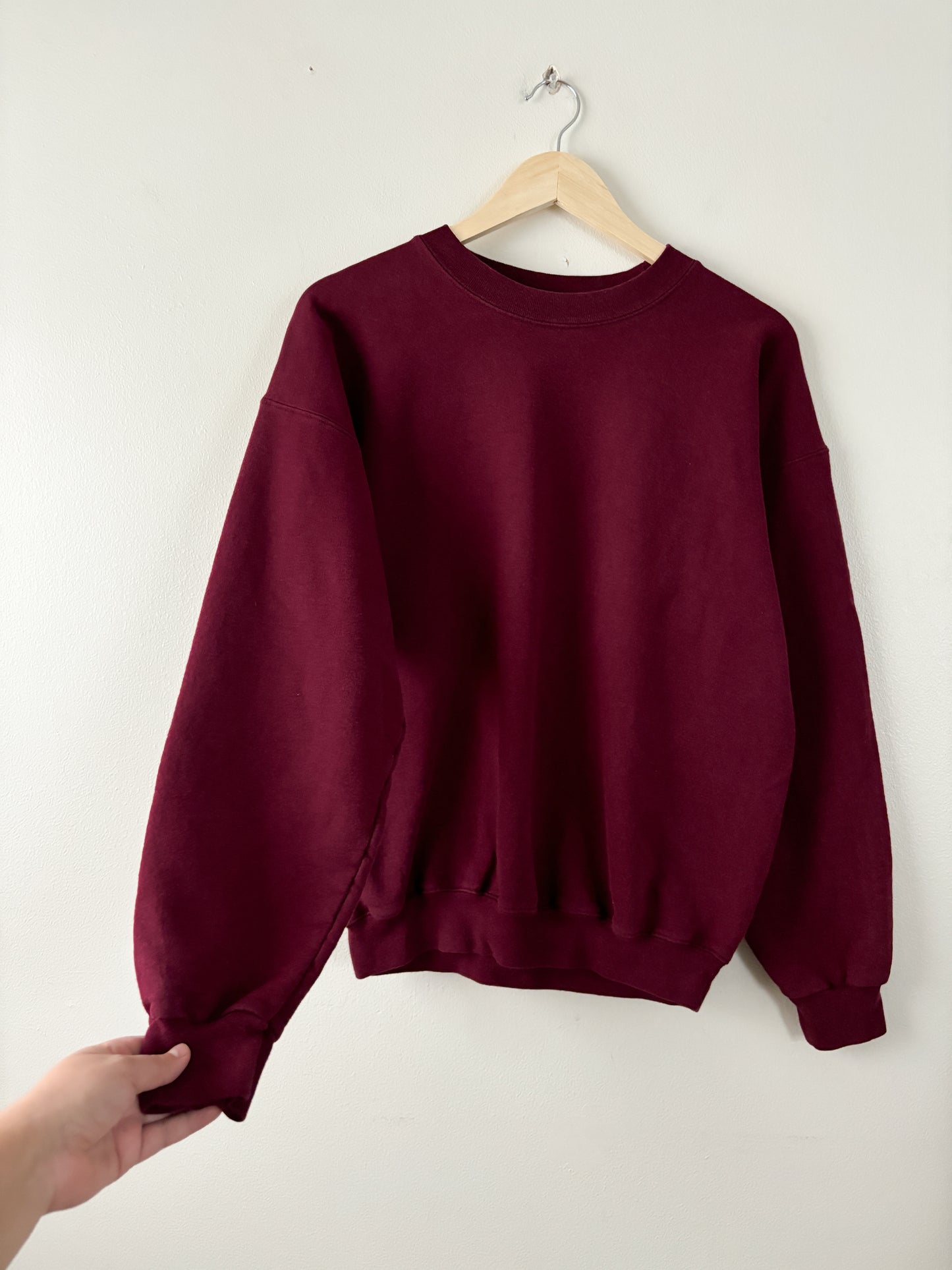 Vintage Hanes Maroon Crew