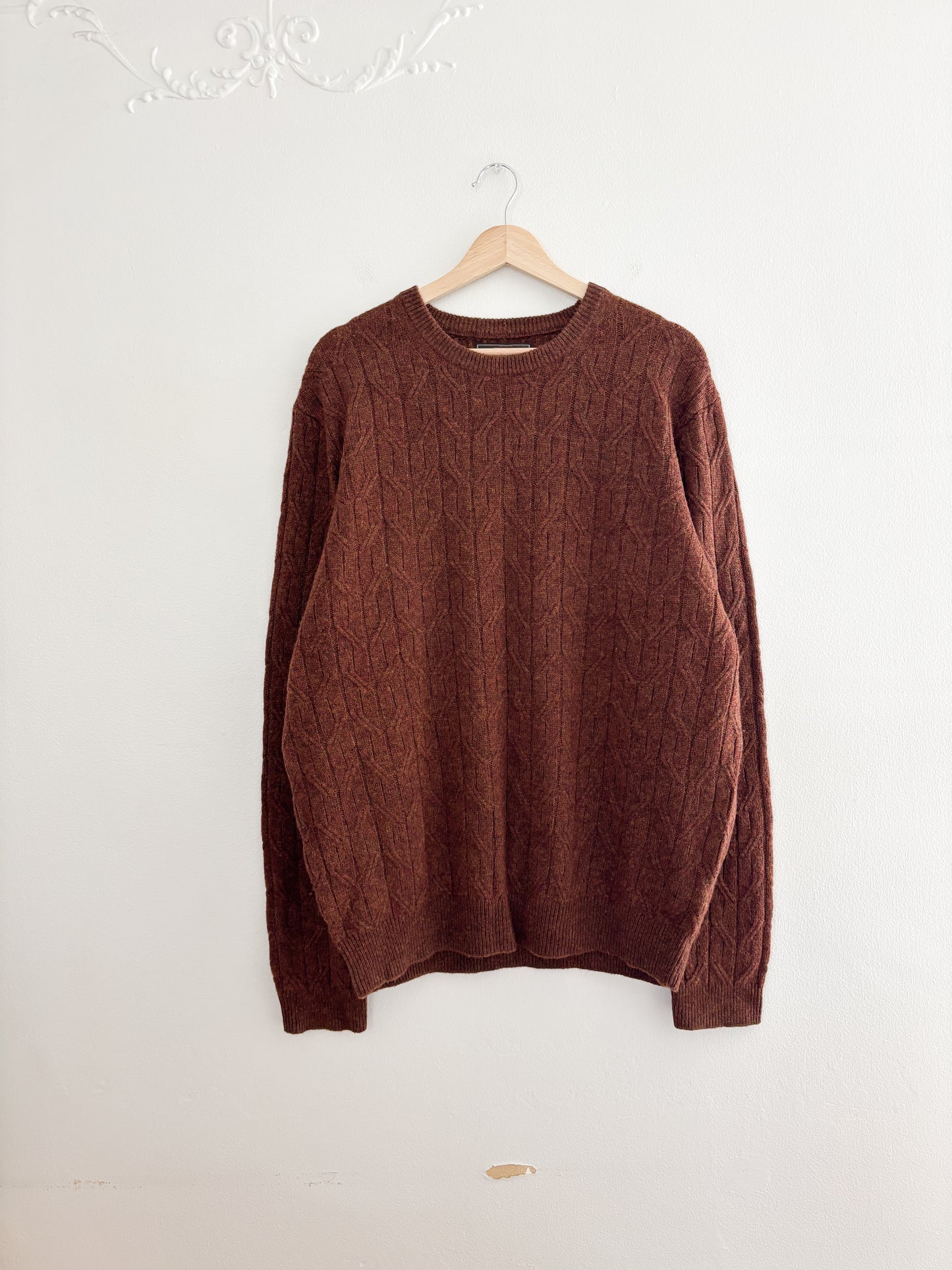 Rust Wool Blend Sweater (XL)