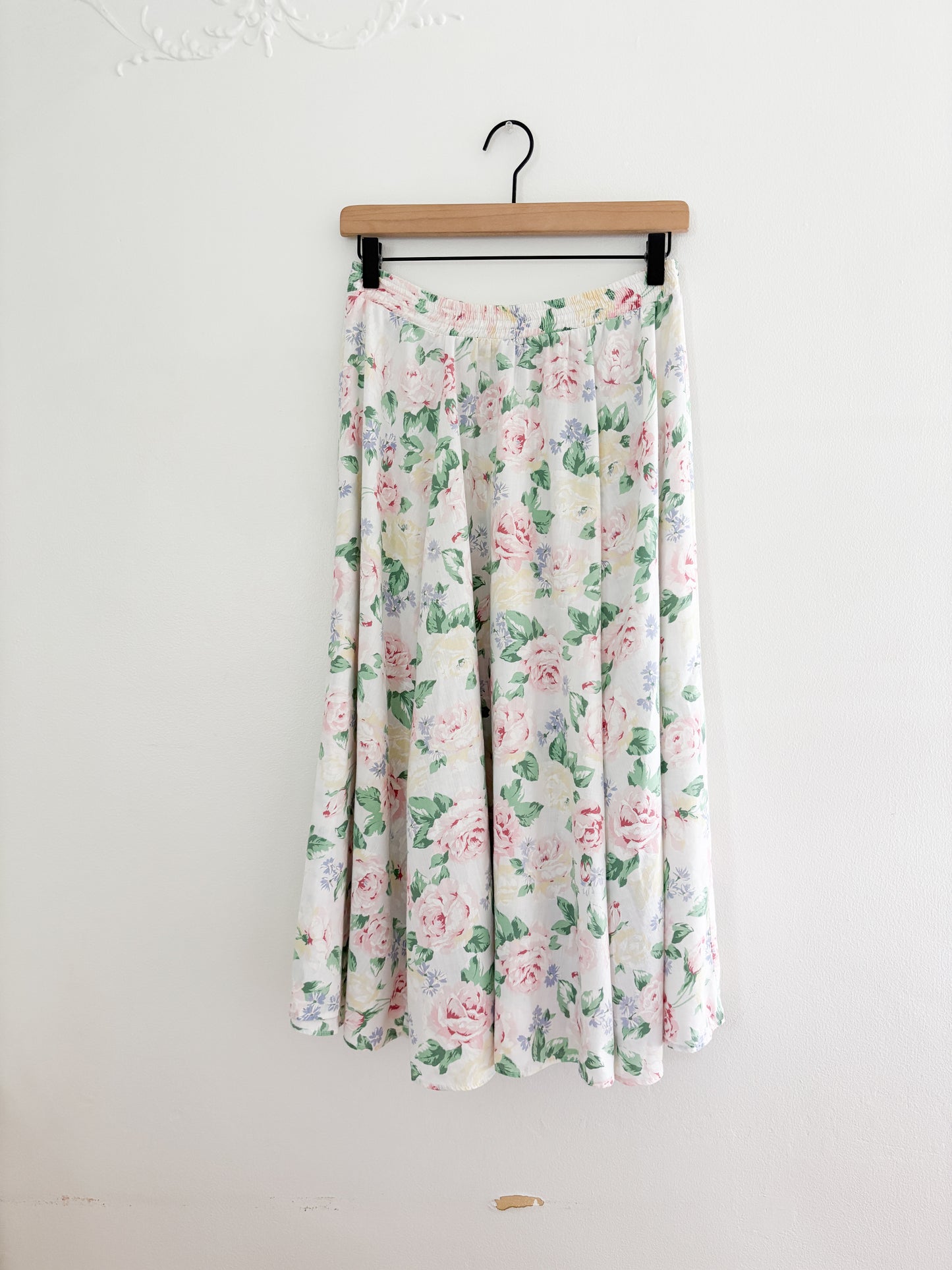 Vintage floral Easy skirt (M)