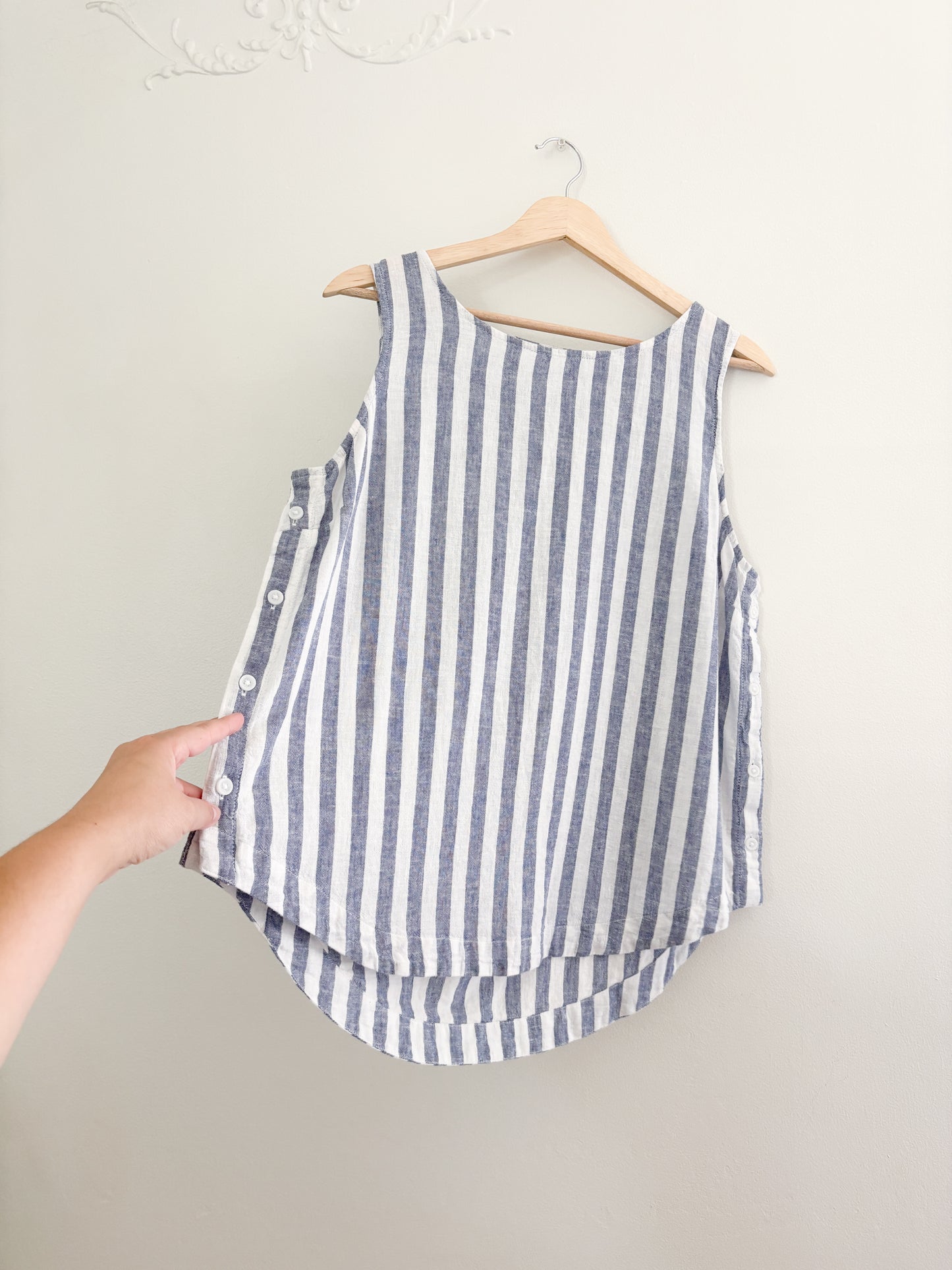 Blue Striped Tank Top (M/L)