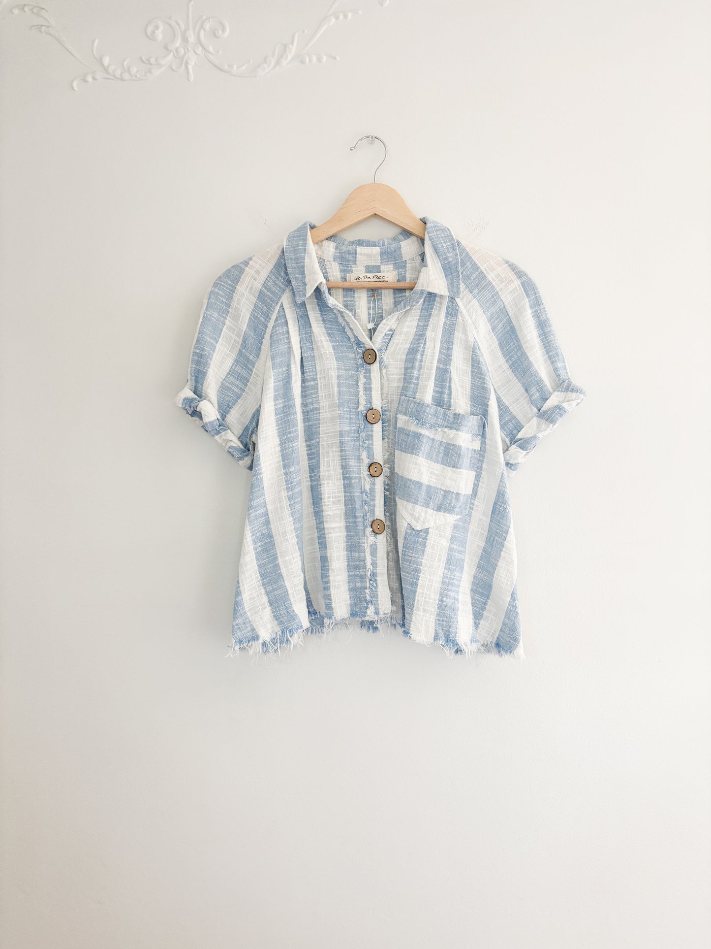 Free People Away At Sea Striped Top (L)