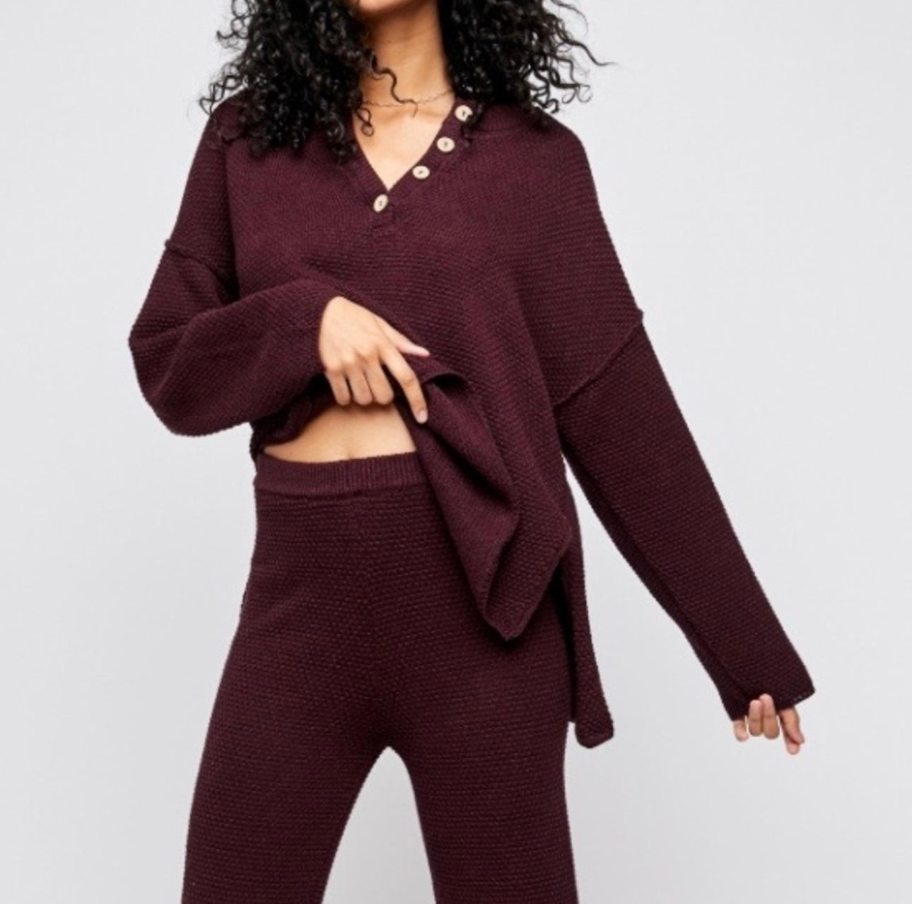 Free People Henley Sweater (M)