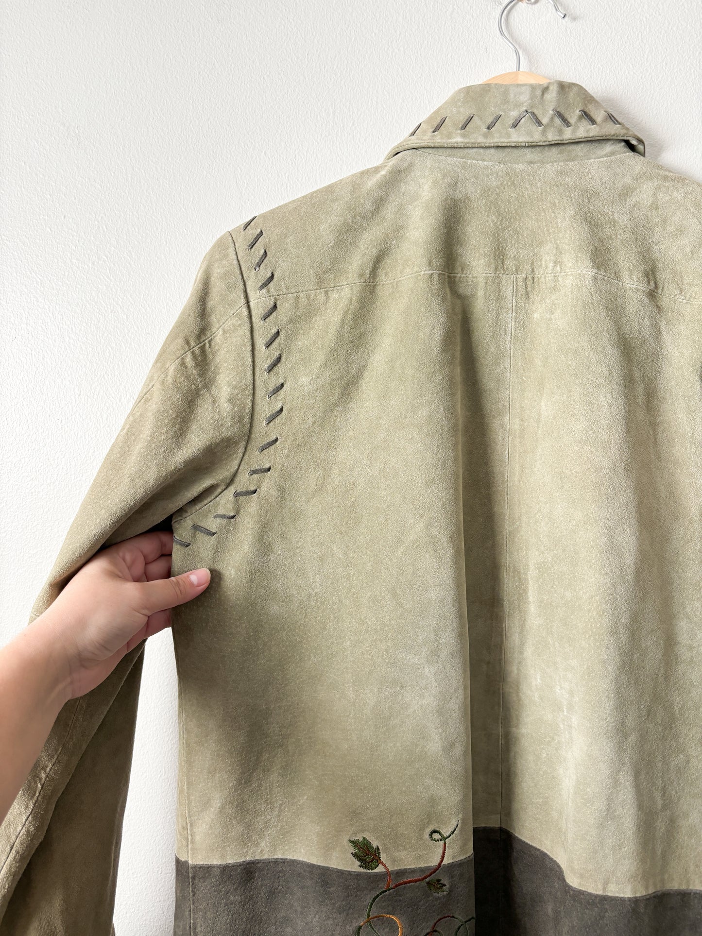 Vintage Pumpkin Leather Jacket (M)