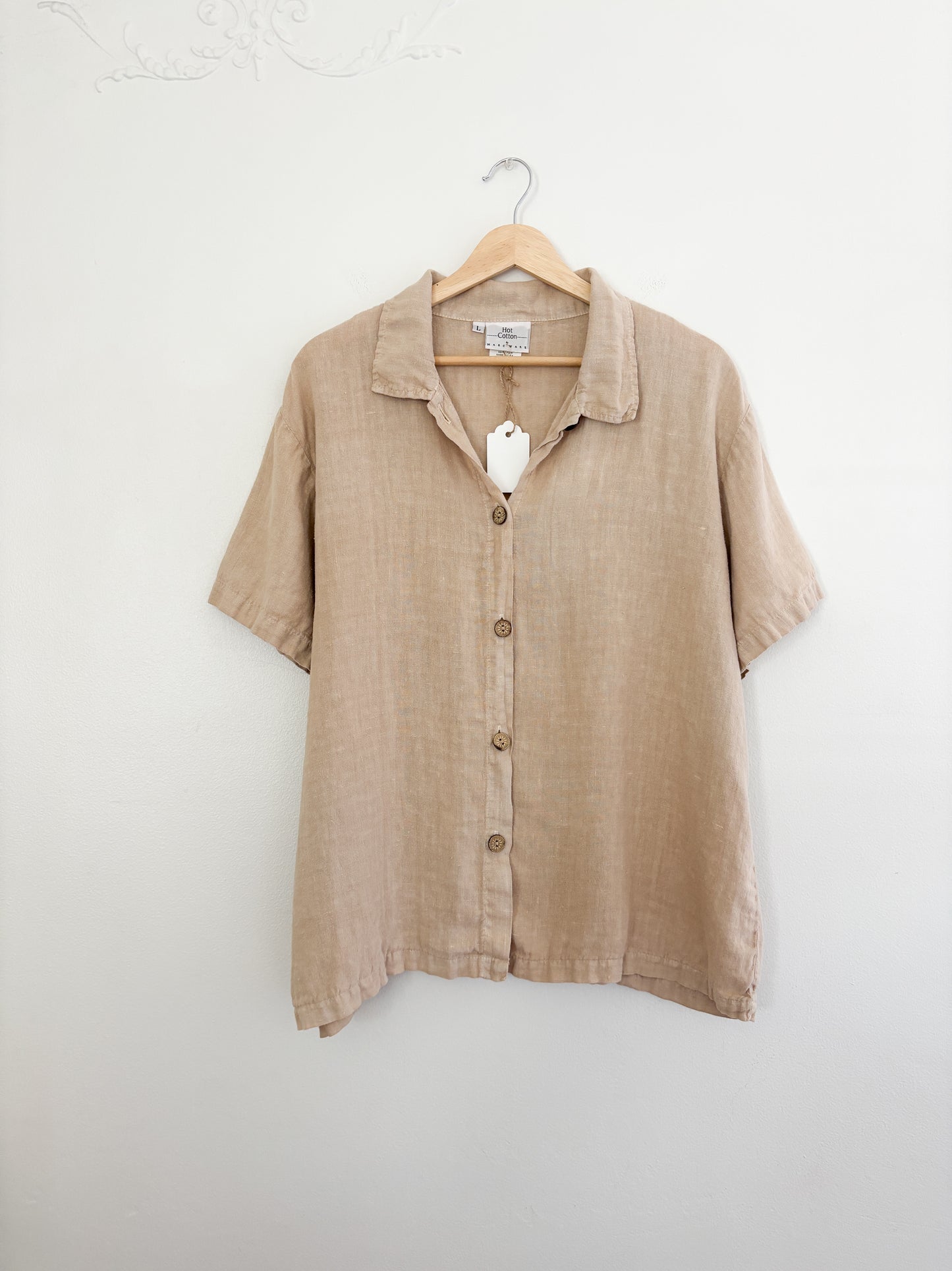 Vintage Hot Cotton Button Up (L)