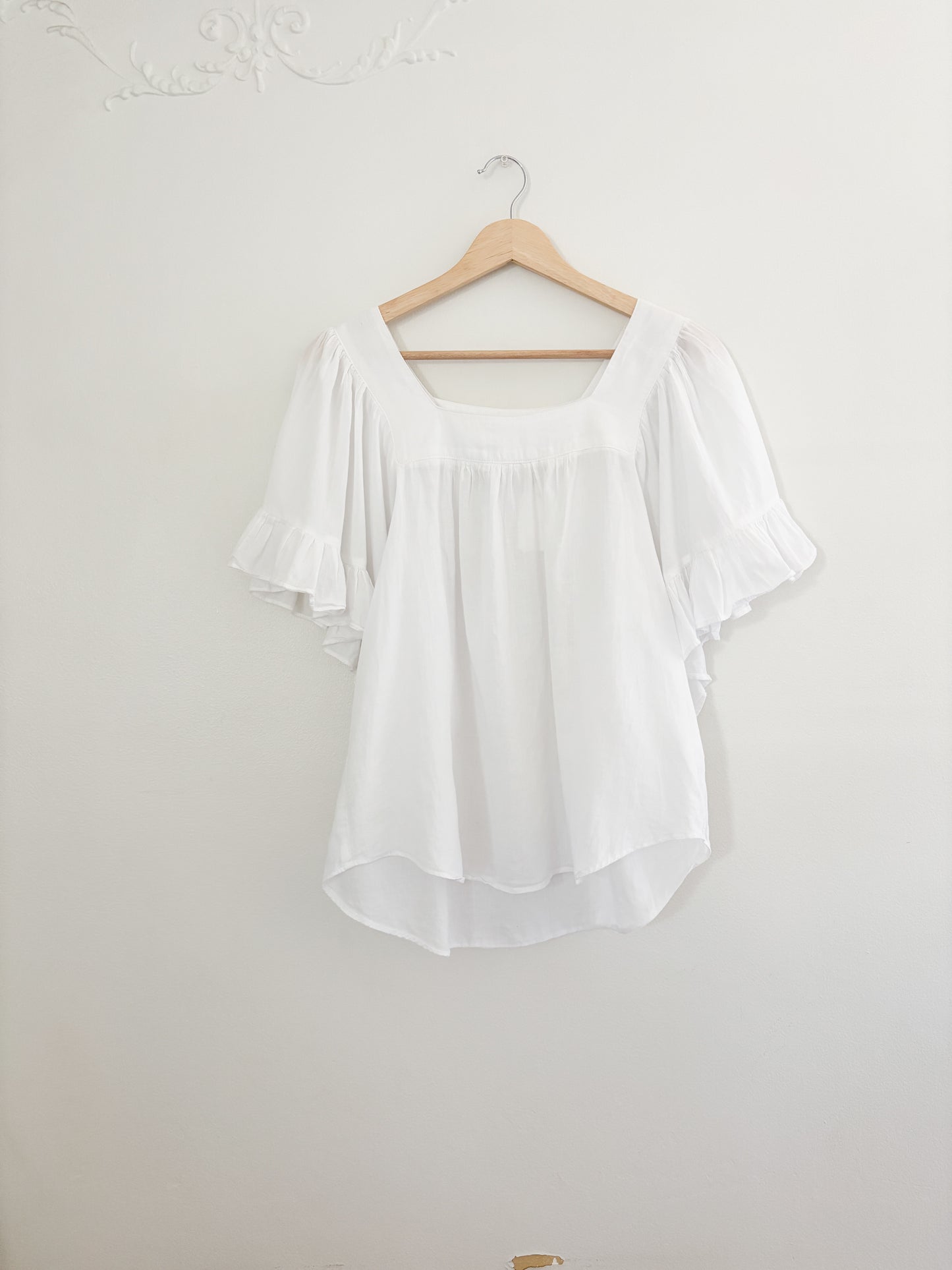 Mustard Seed Ruffle Blouse (S)