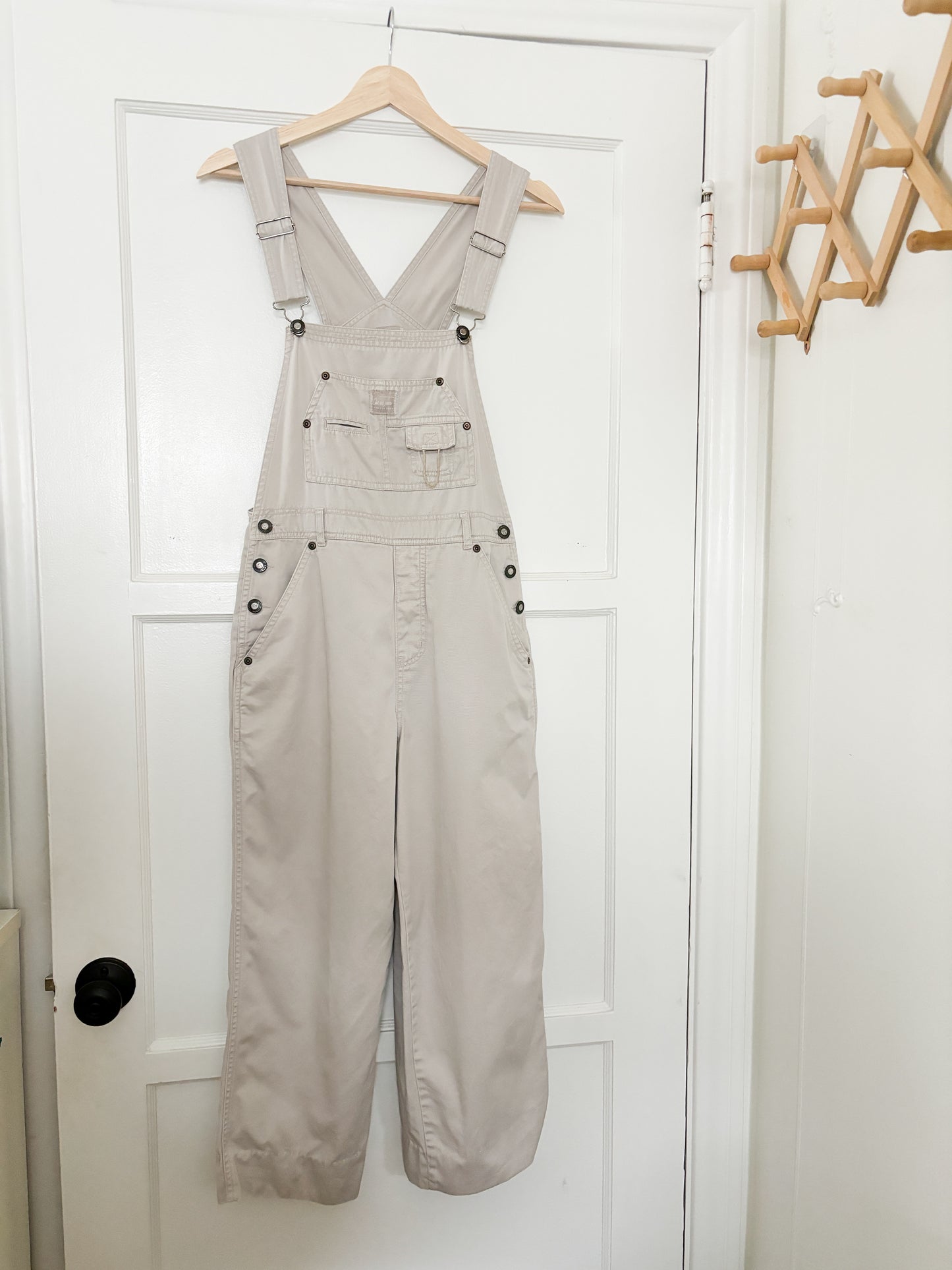 Vintage Khaki Overalls (S/M)