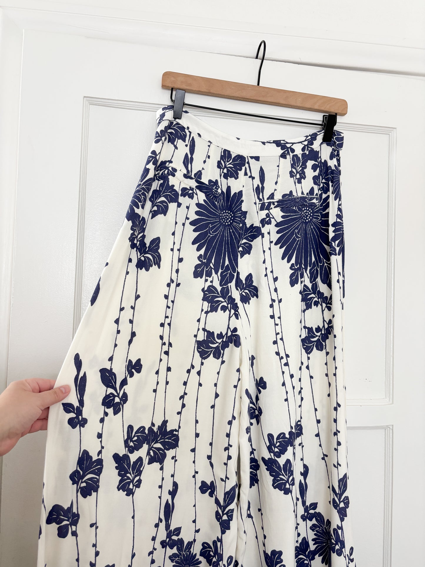 Free People Floral Blue Pants (10)