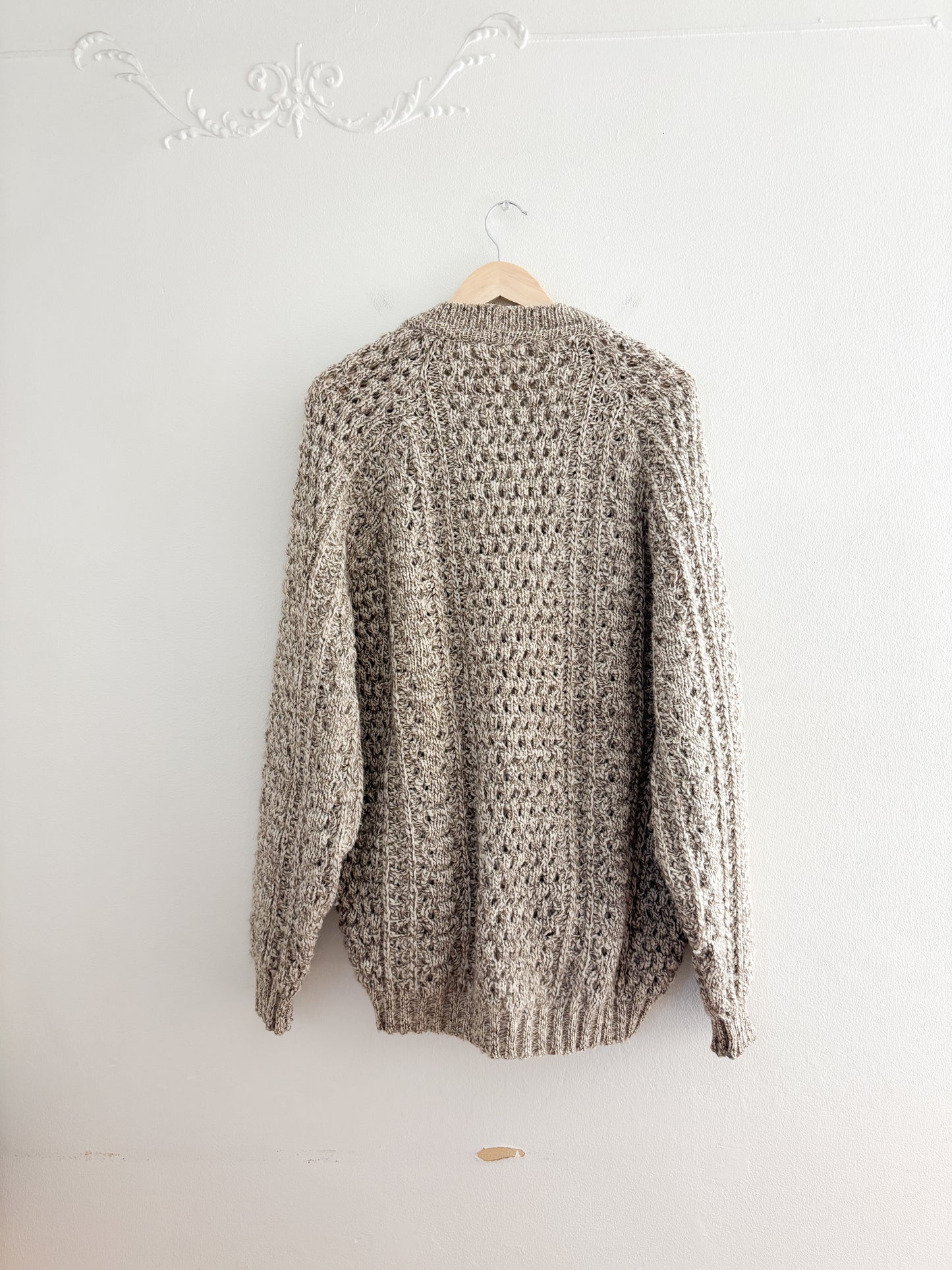Vintage Wool Marled Cardigan