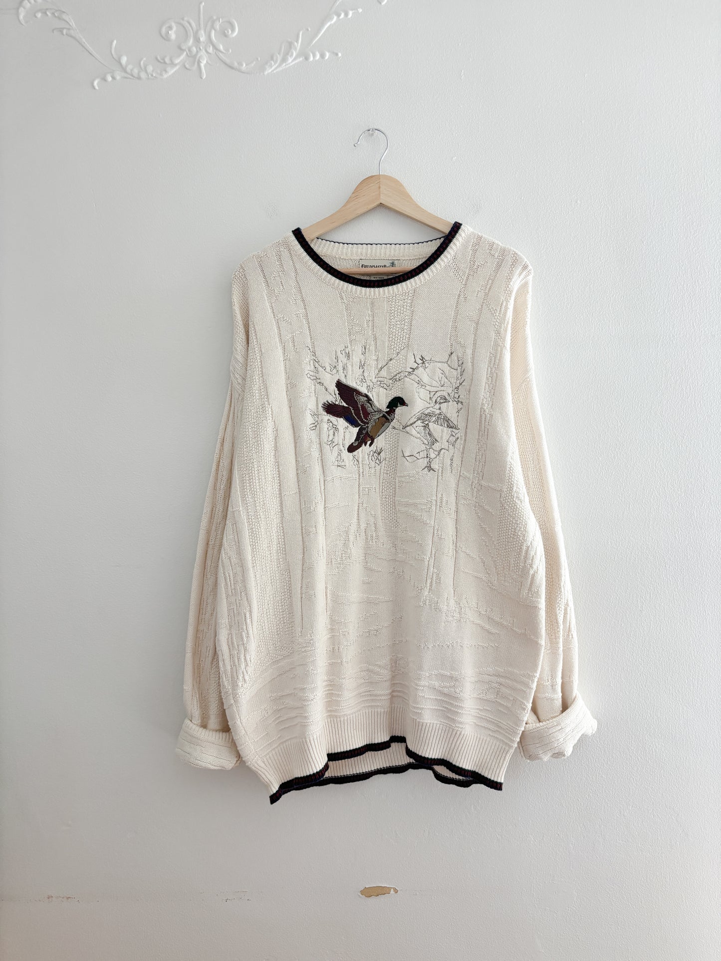 Vintage Mallard Embroidered Sweater (L)