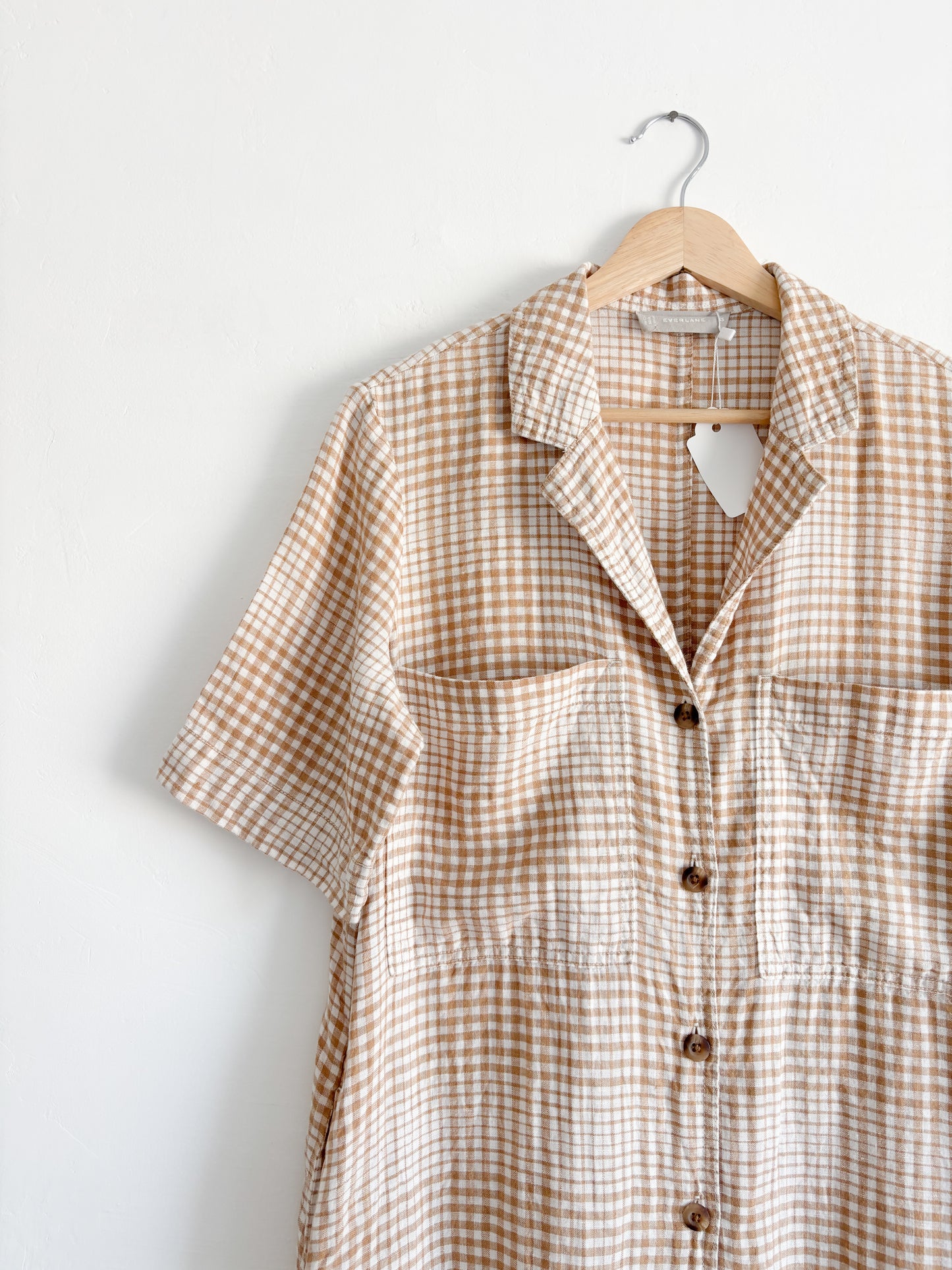 Everlane Plaid Linen Dress