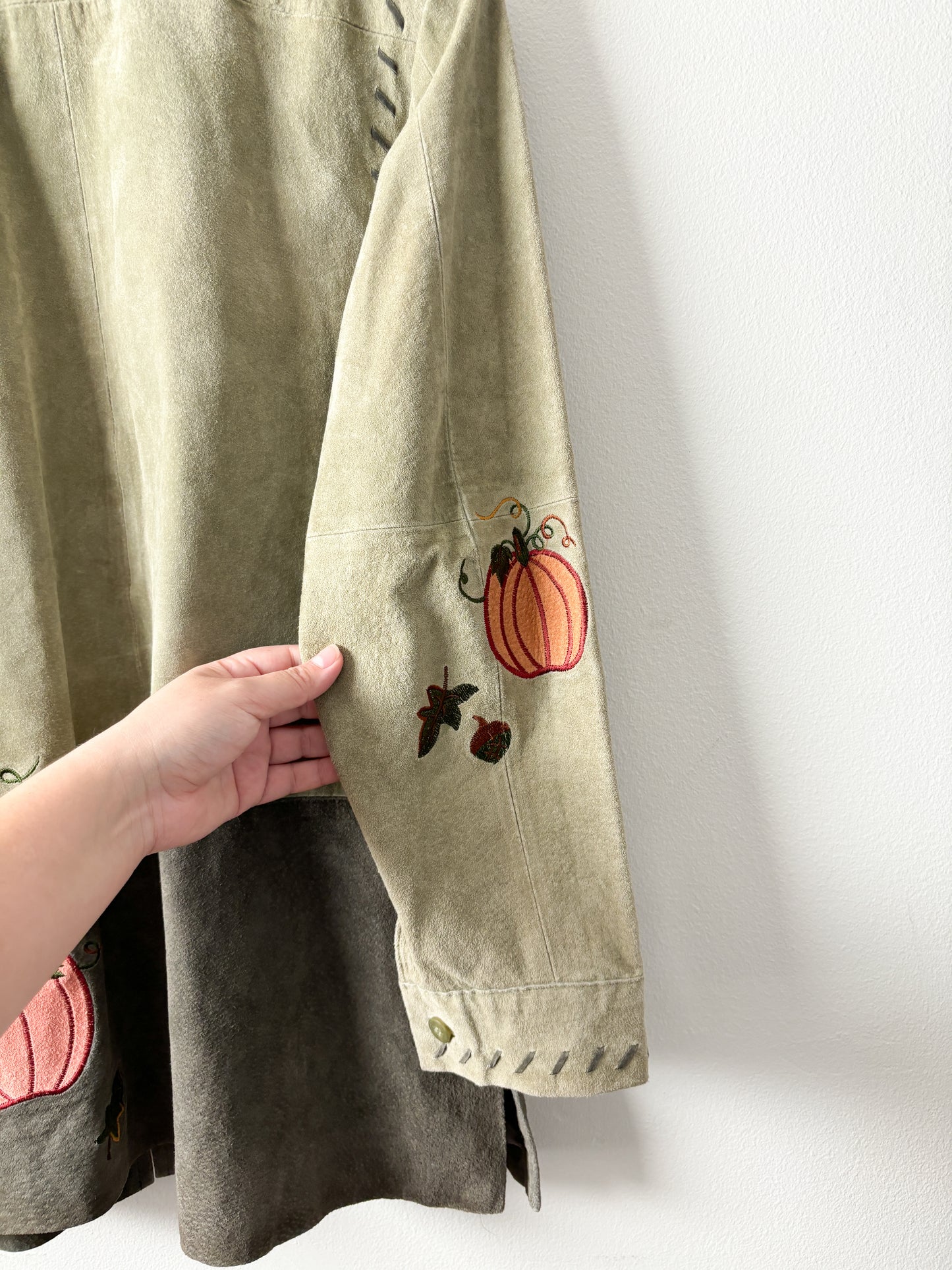 Vintage Pumpkin Leather Jacket (M)