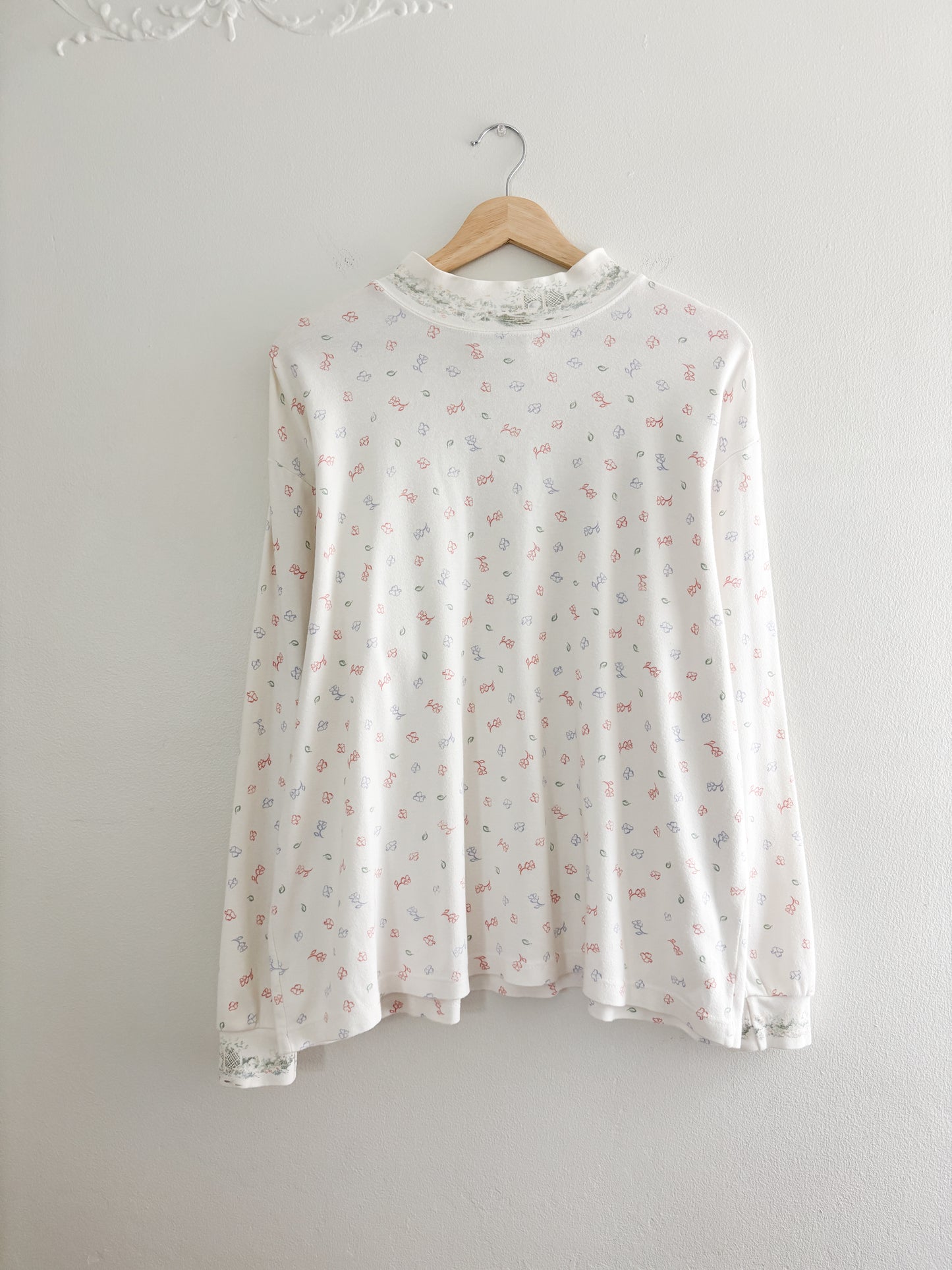 Vintage Floral Mockneck (XL)