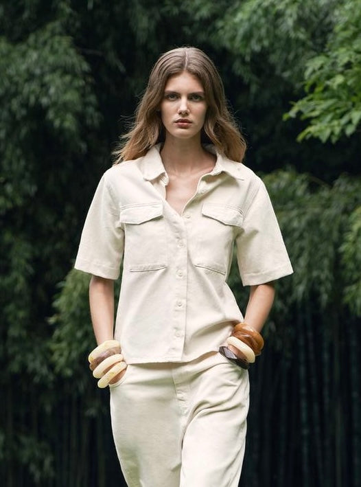 Zara denim button up (XS/S)