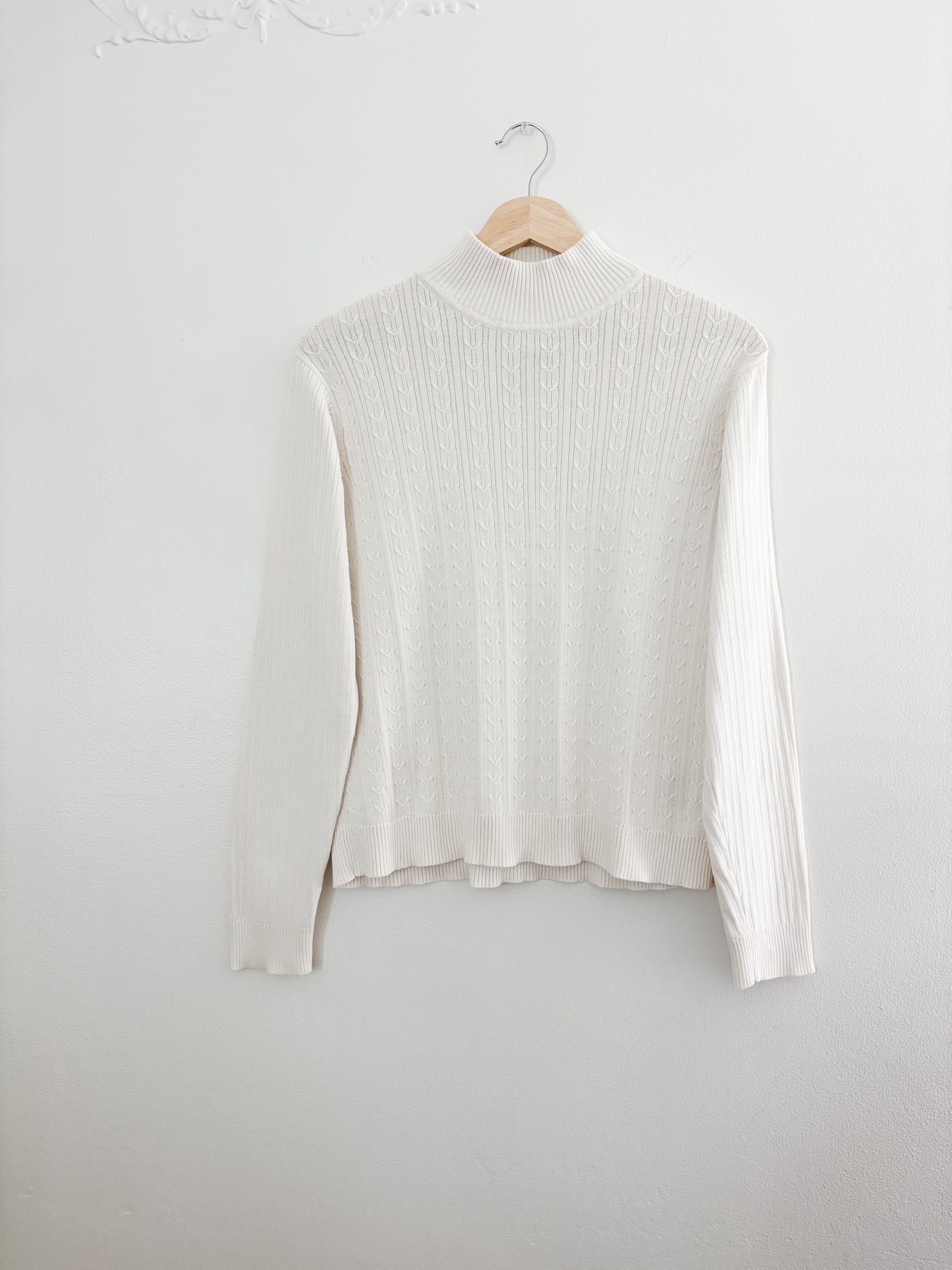 Vintage patterned mockneck (L)